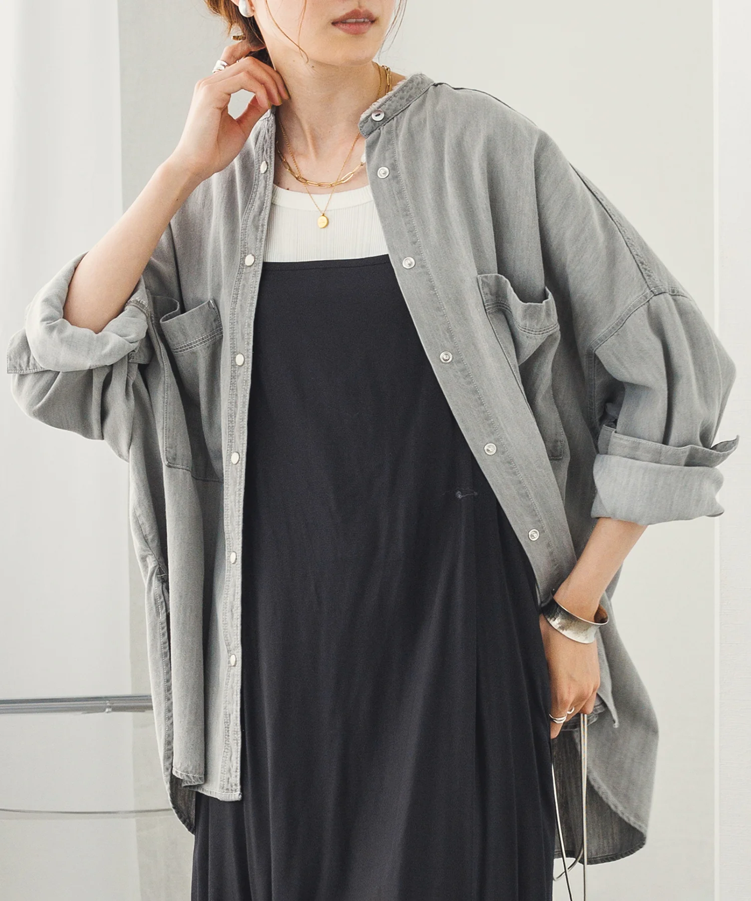 【新色追加】デニムオーバーシャツ