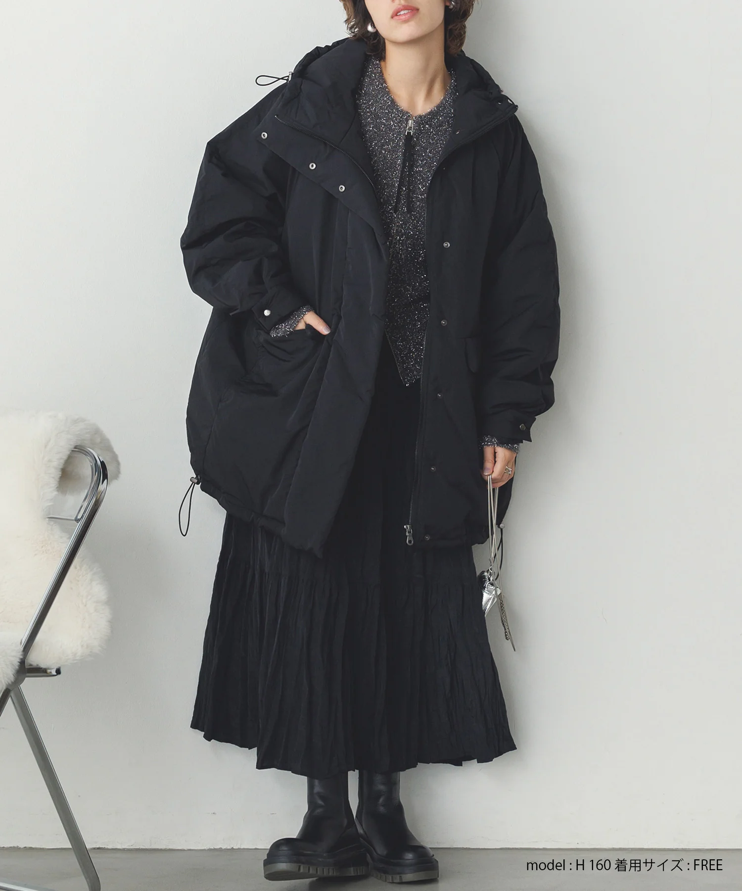 中綿ミディアム フードコート