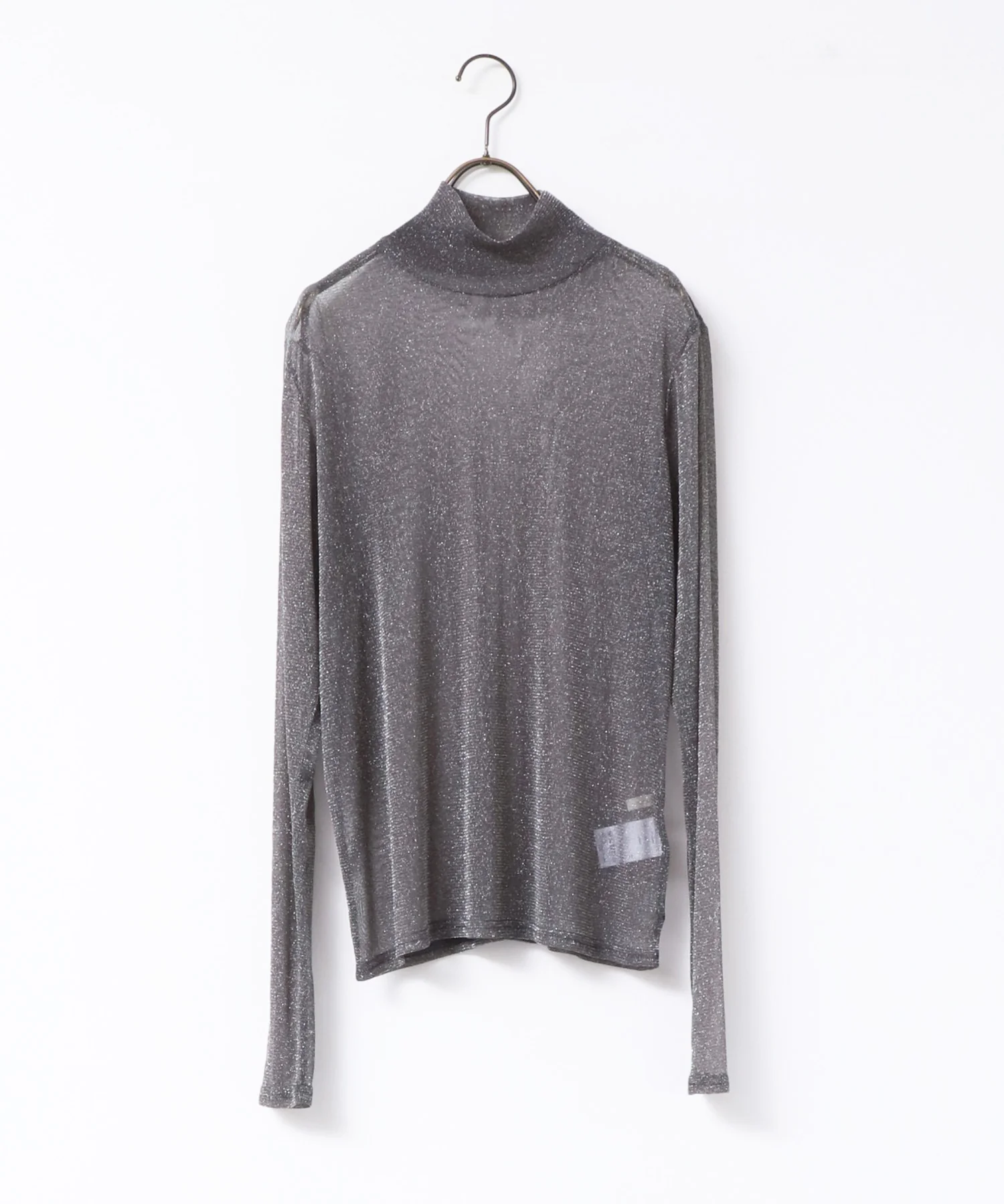 【新色追加】ラメシアー ハイネックトップス