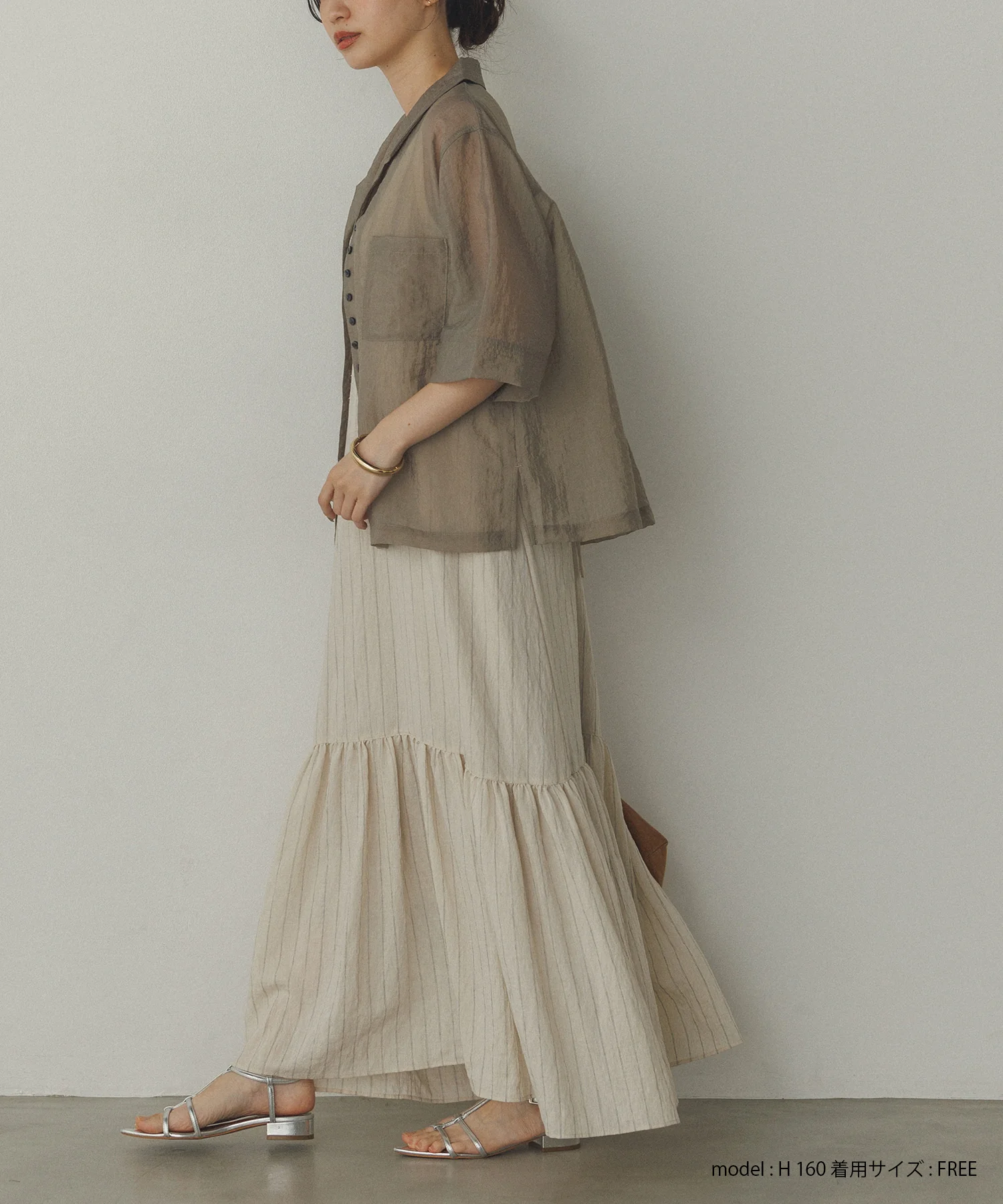 半袖 ツヤシアーシャツ