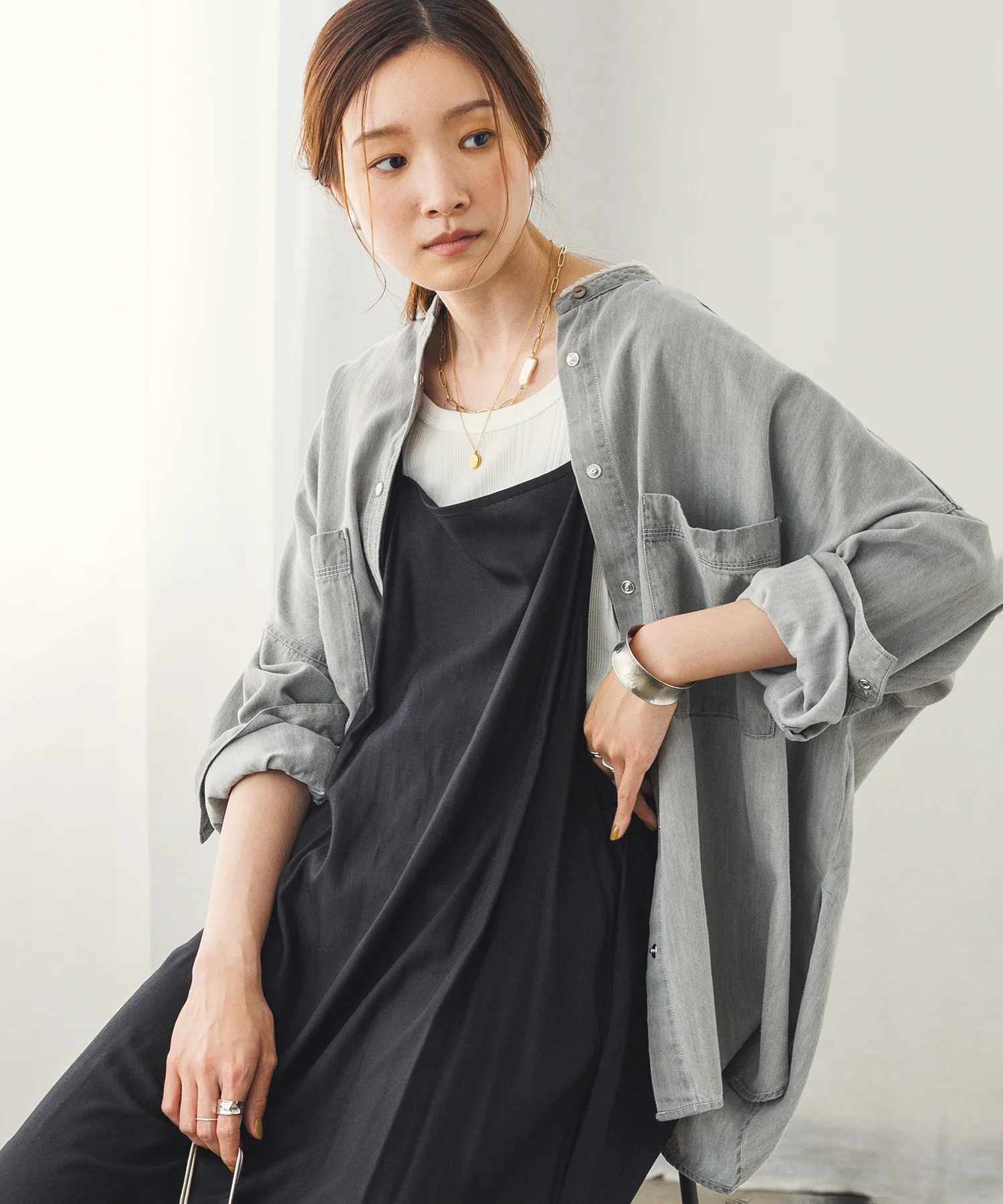 【新色追加】デニムオーバーシャツ
