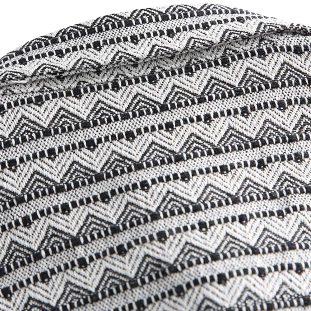 山形文様ジャカードストライプ長袖シャツ