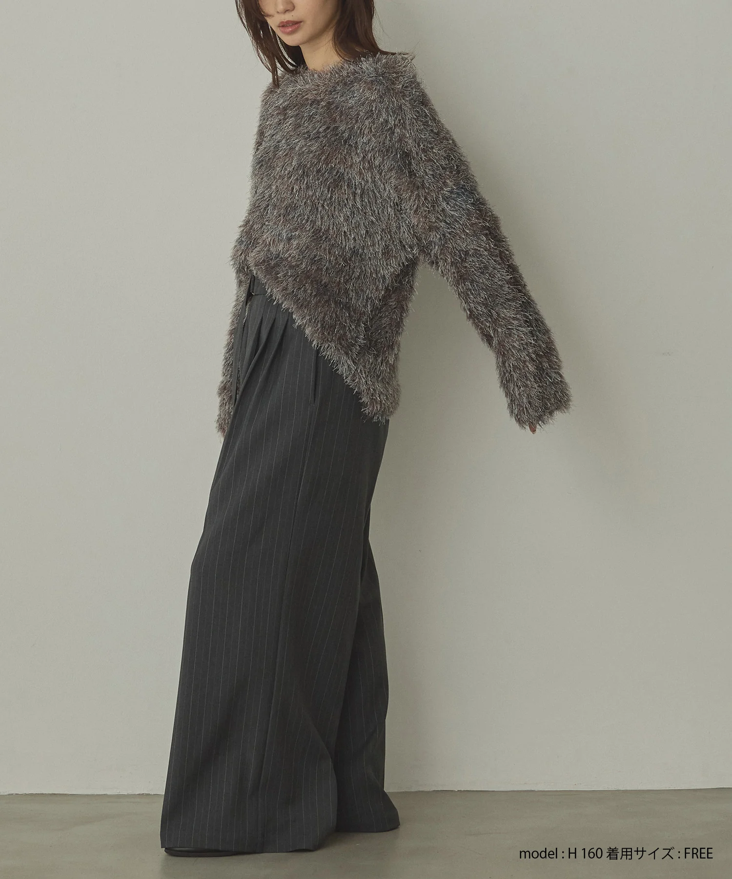 ミックス シャギーニット