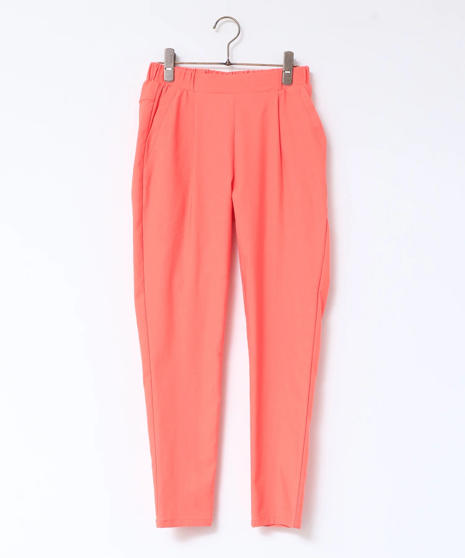 無地 バリらくテーパードパンツ S Mサイズ