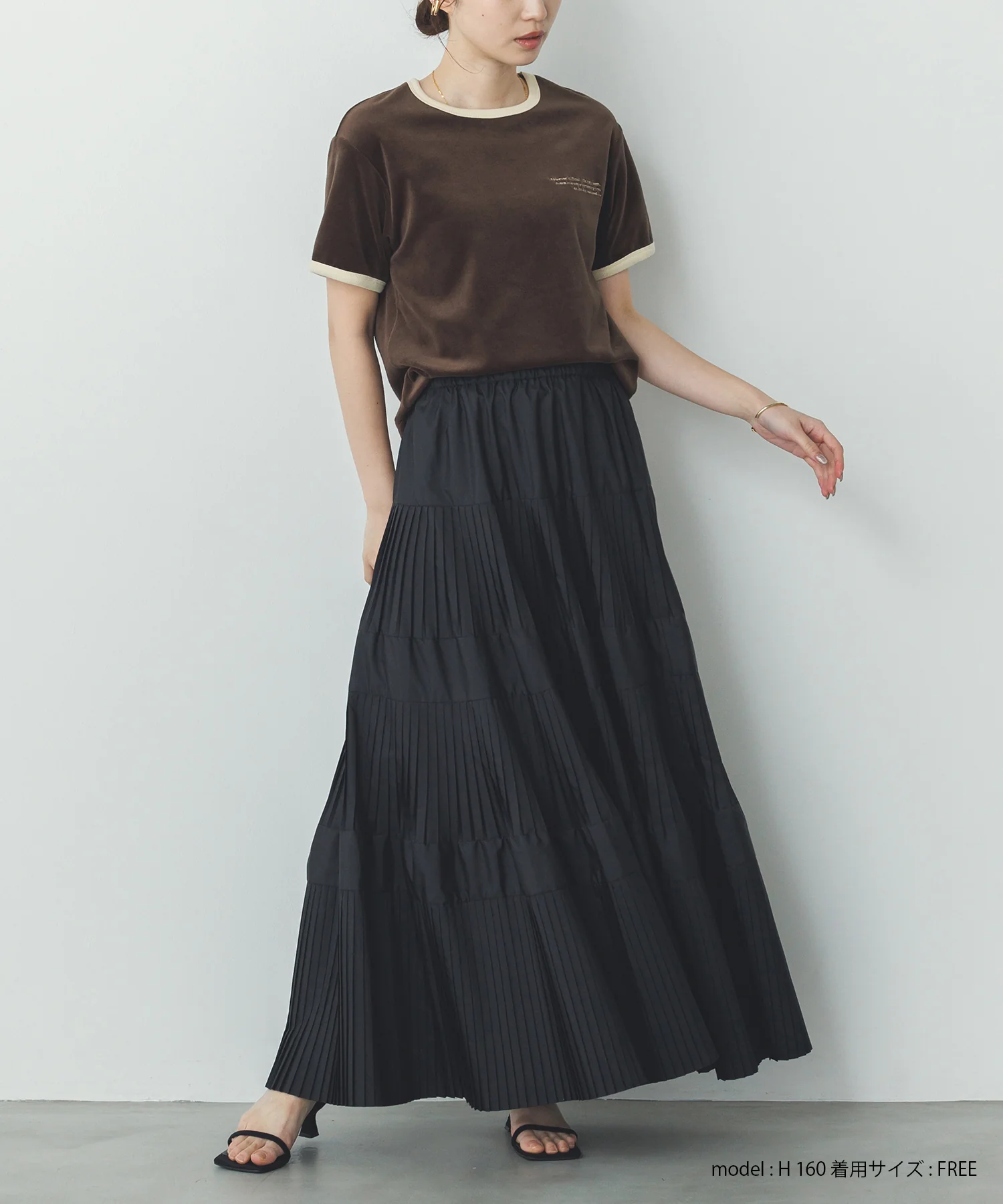 ベロア リンガーTシャツ