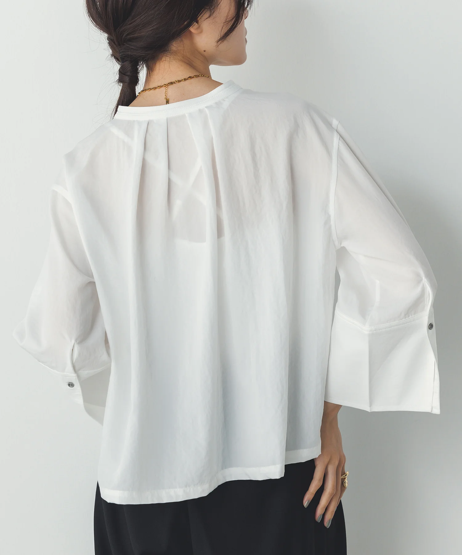 スパンローン カフスポイントシャツ