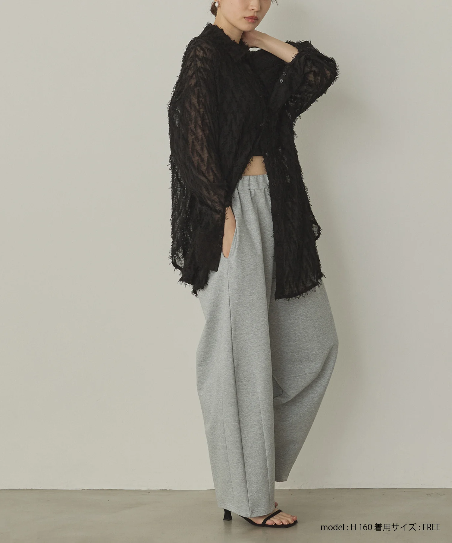 フェザーライク オーバーシアーシャツ