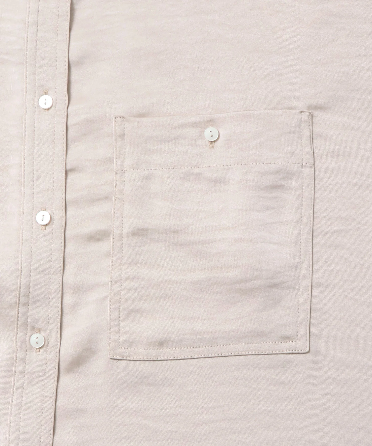 マットサテン オーバーシャツ