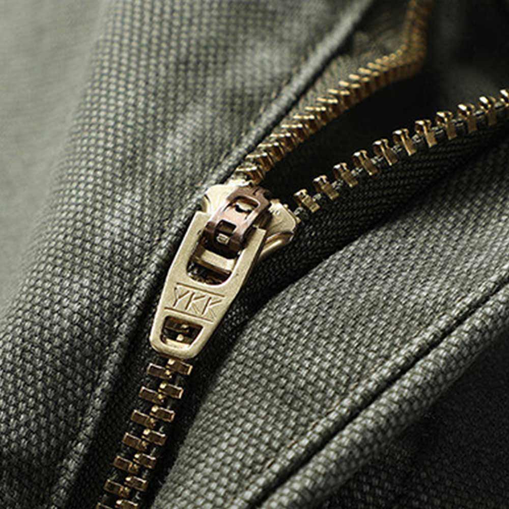 リップストップコットンキャンバス　不規則ポケット付きカーゴパンツ