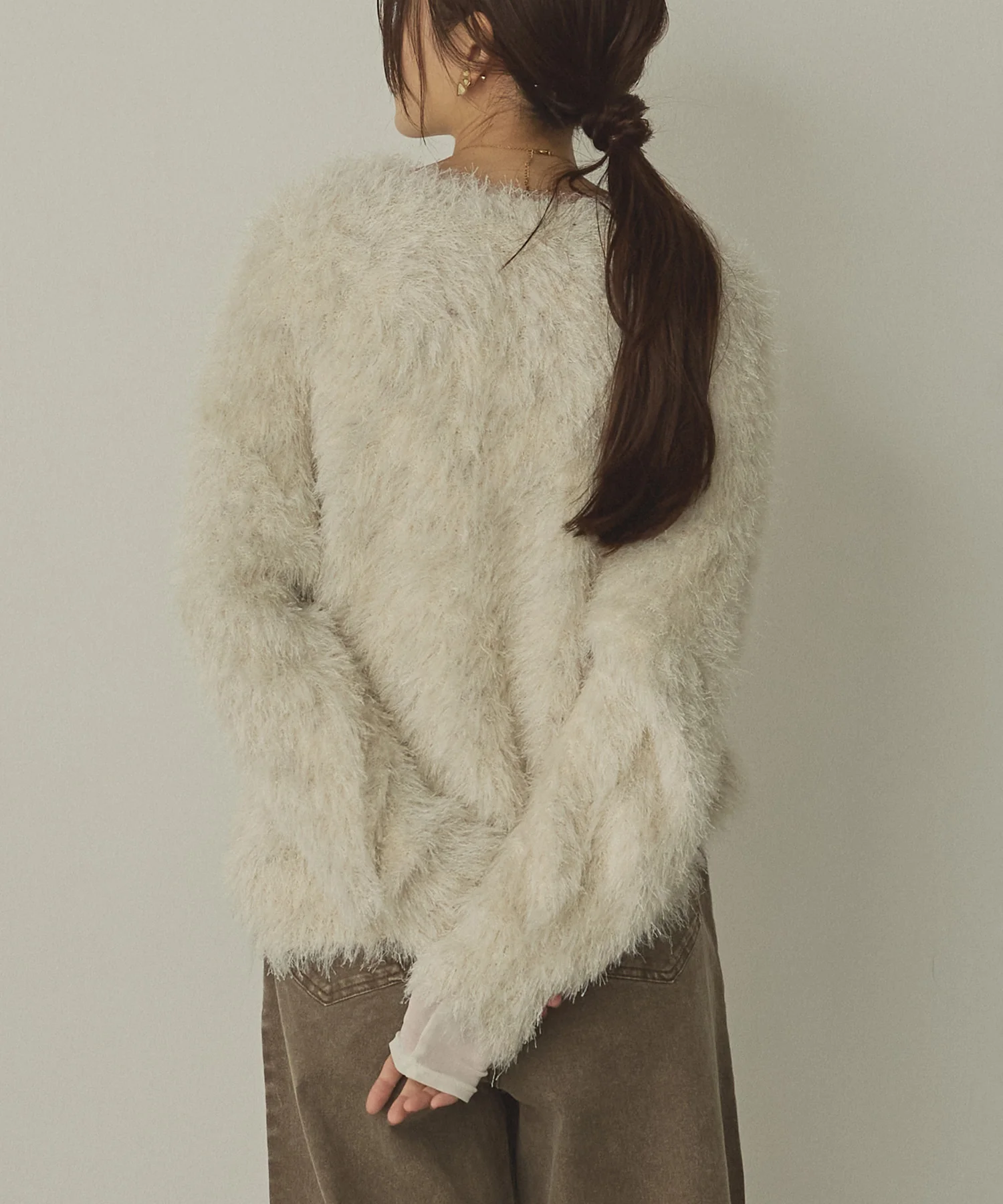 ミックス シャギーニット