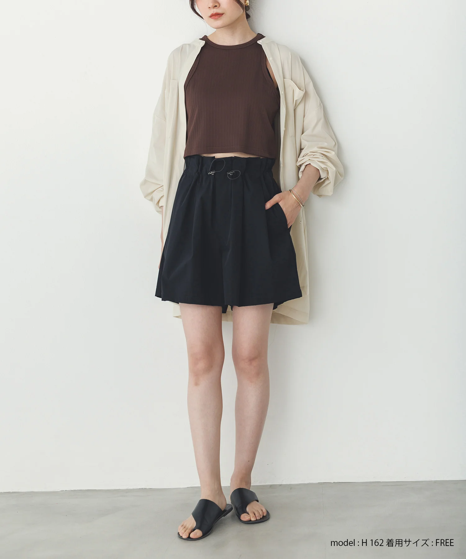 【新色追加】【接触冷感】2WAY カシュクールシャツ