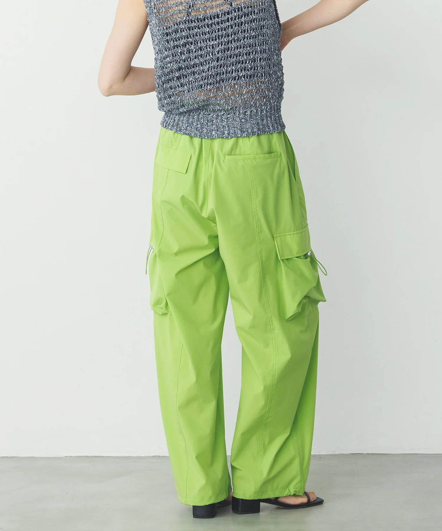 【接触冷感】パラシュートパンツ