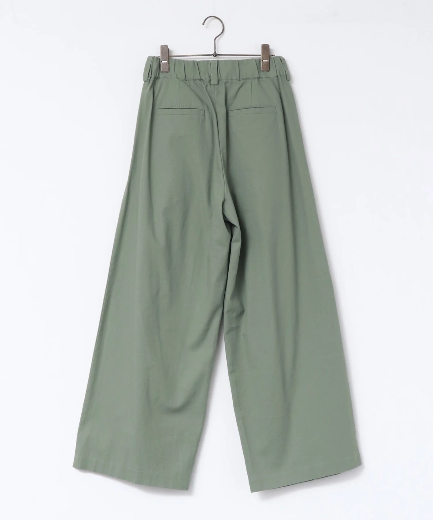 ストレッチストレートワイドパンツ