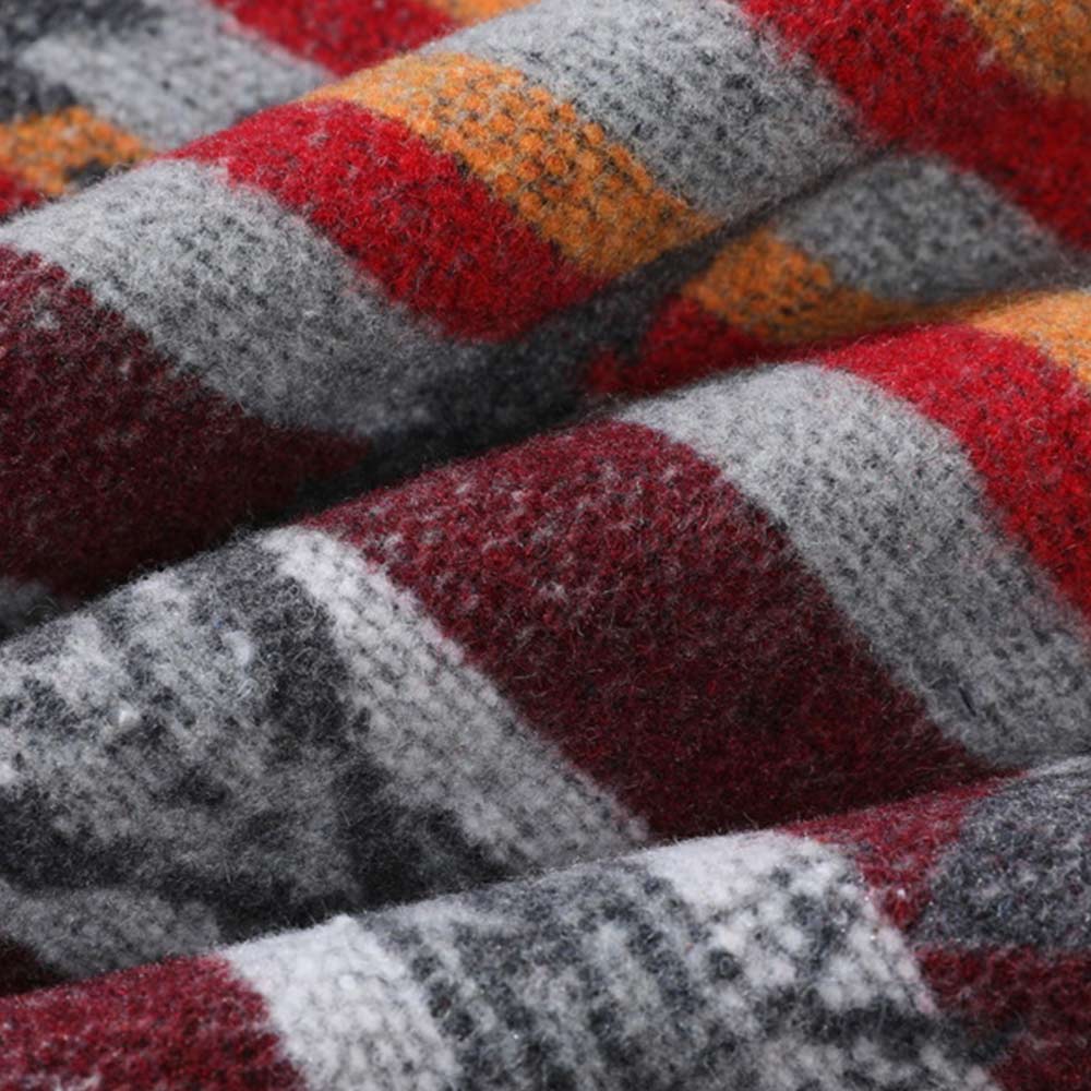 民族風ナバホ柄ジャカード長袖シャツ