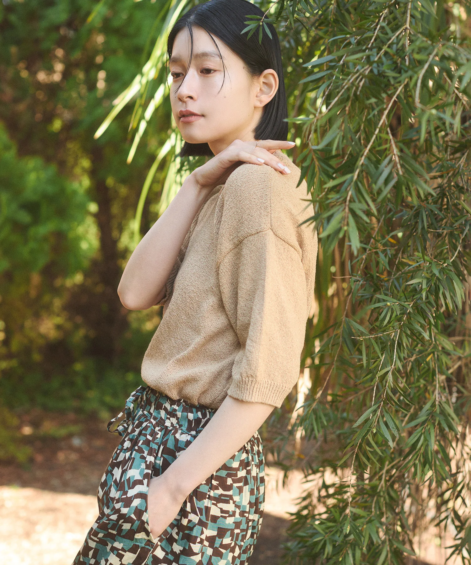 【別注】ハーフスリーブ サマーニット