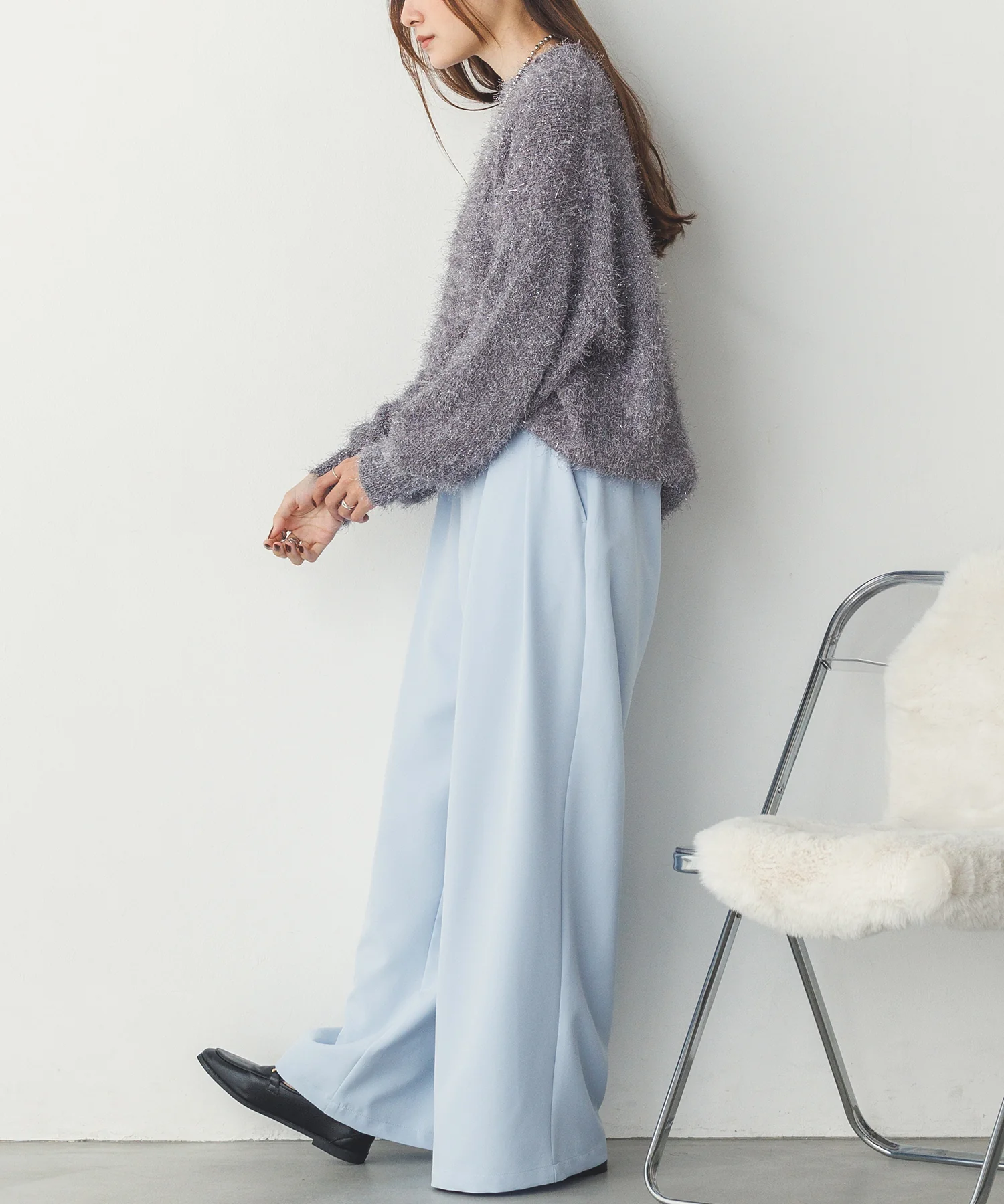 ストレッチワイドパンツ