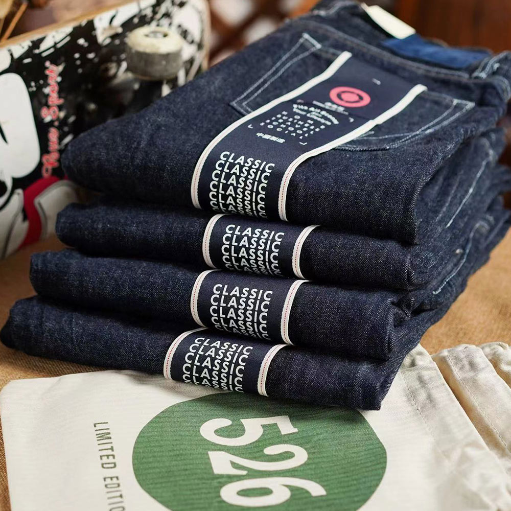 限定モデル　アメカジストレートセルビッチデニムパンツ