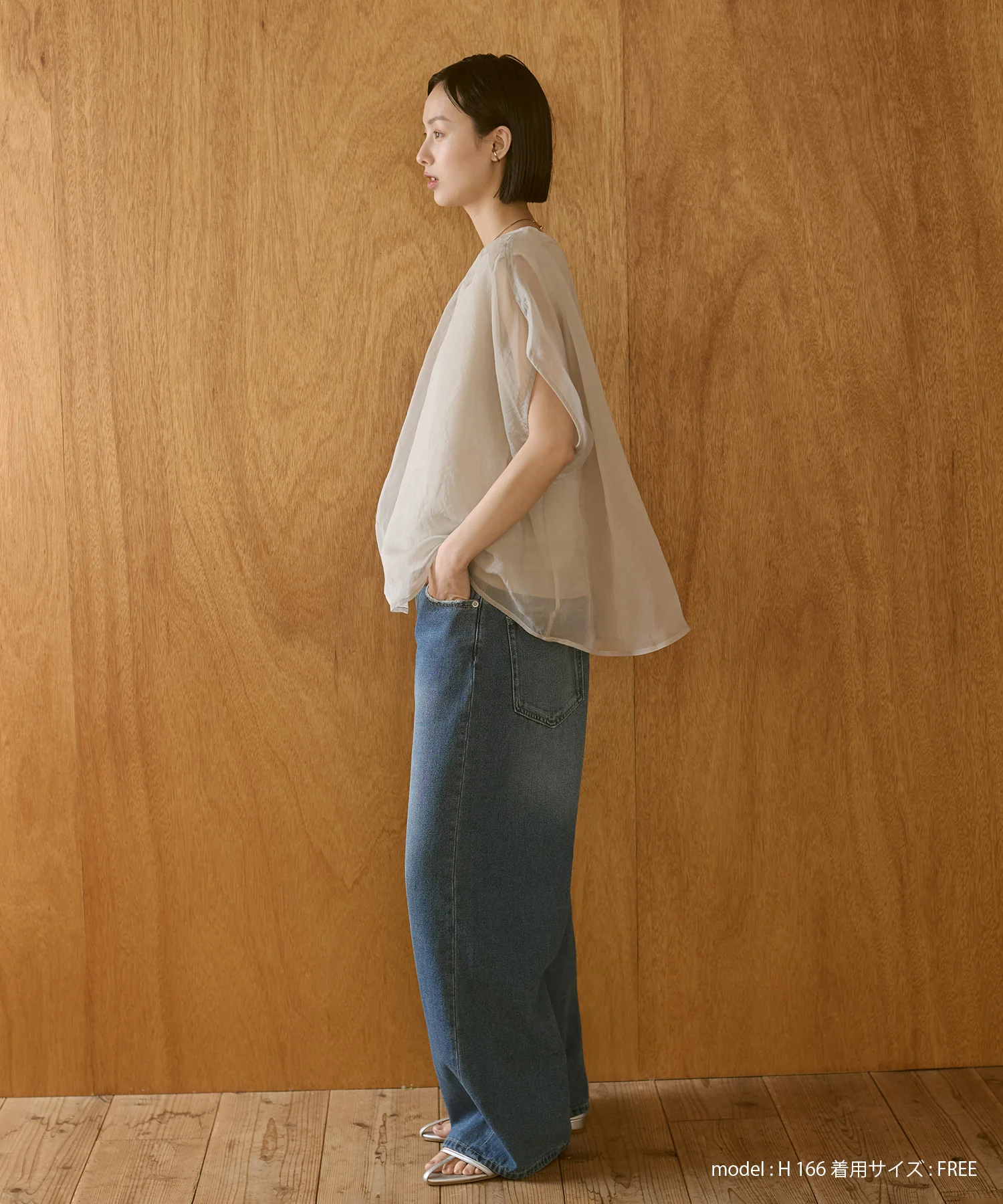 ニュアンス シアーレイヤードトップス