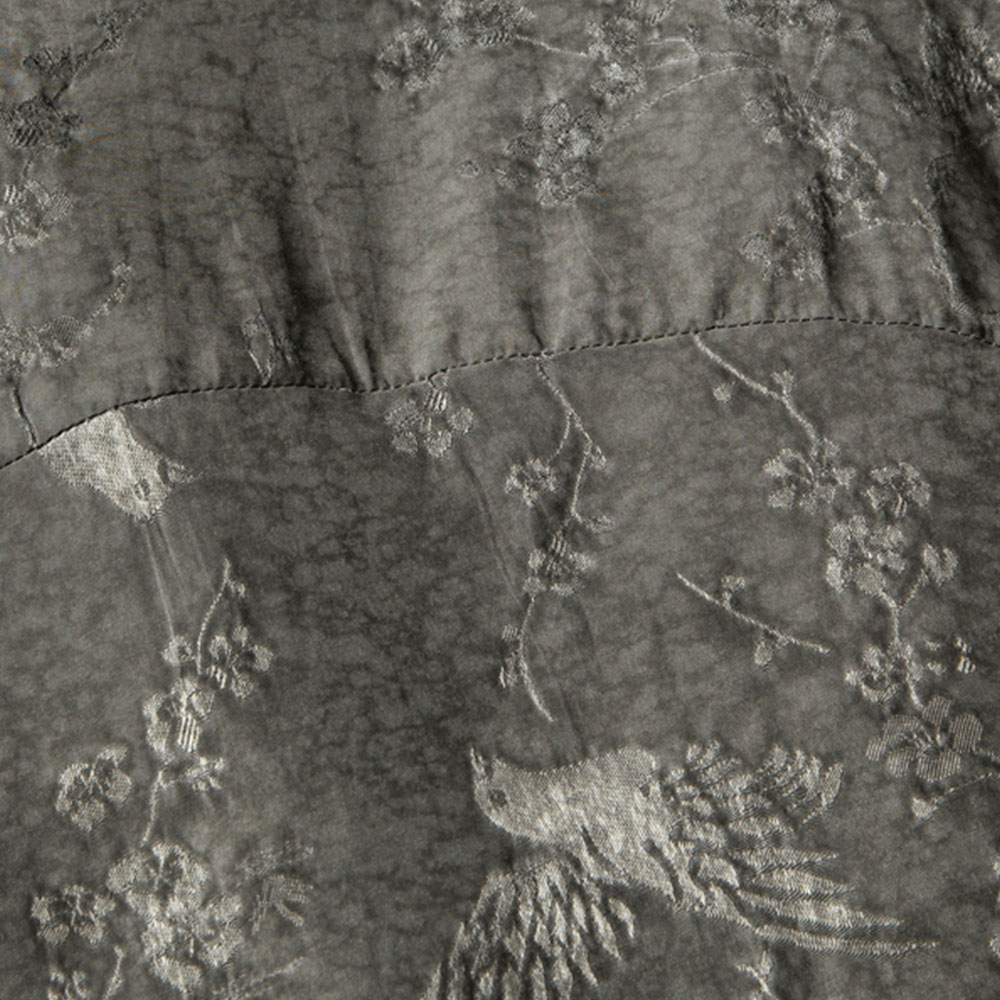 和風ジャカード半纏風シャツ半袖 