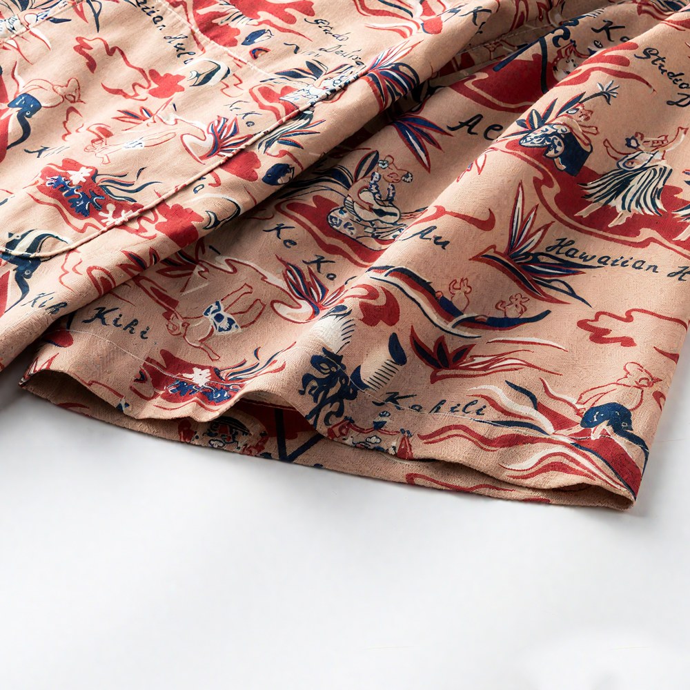 「ハワイの物語」コットンプリントシャツ