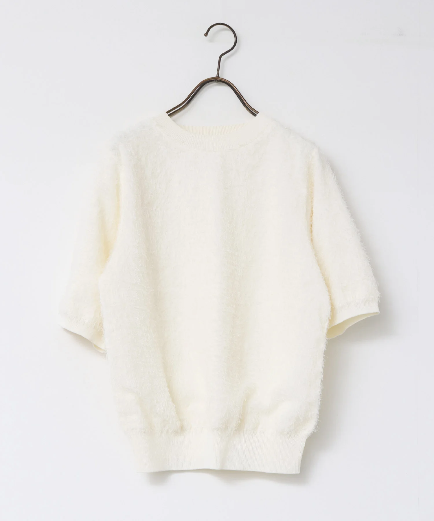 シアージャガード ハーフスリーブニット