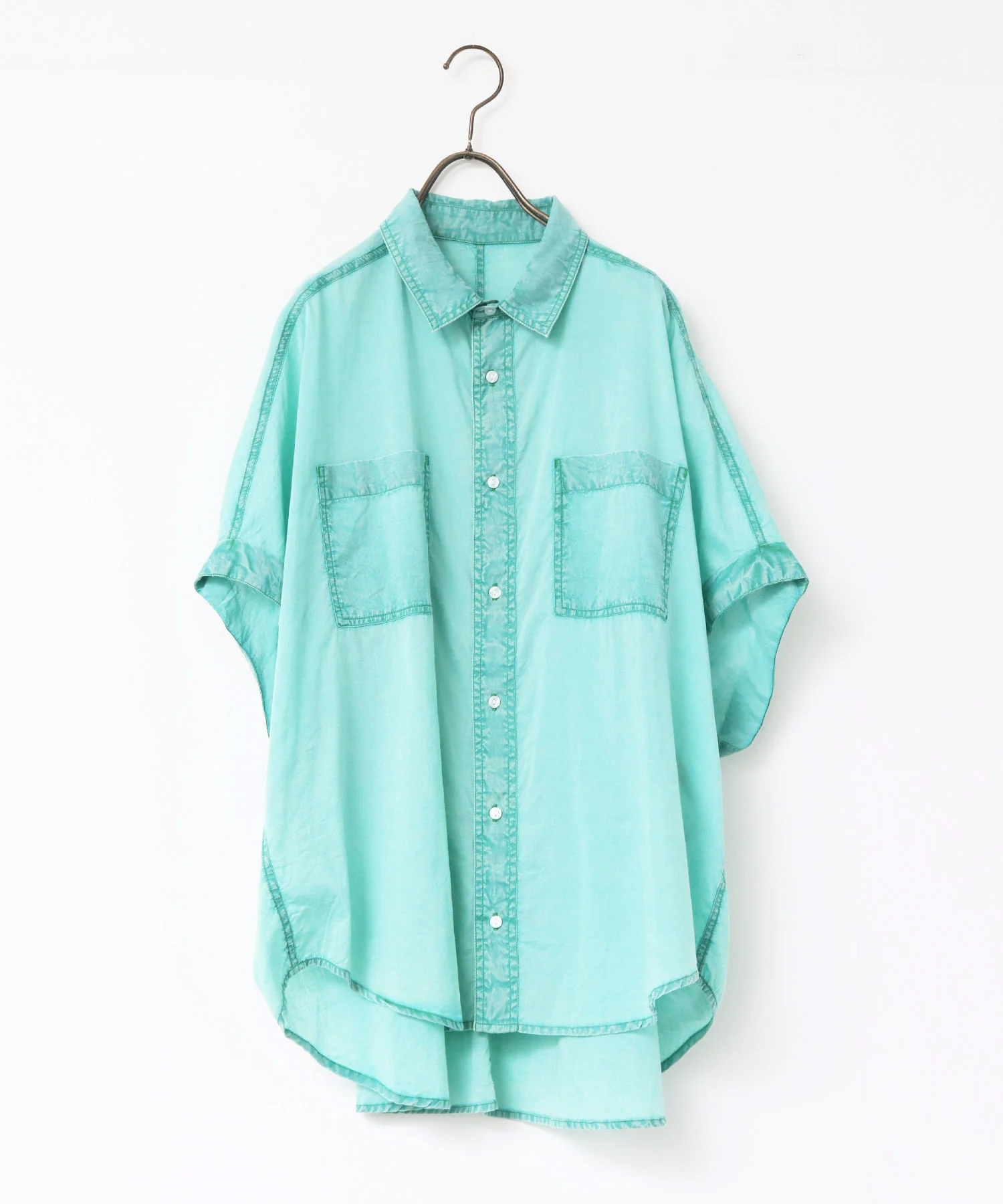 コットンボイル 半袖シャツ