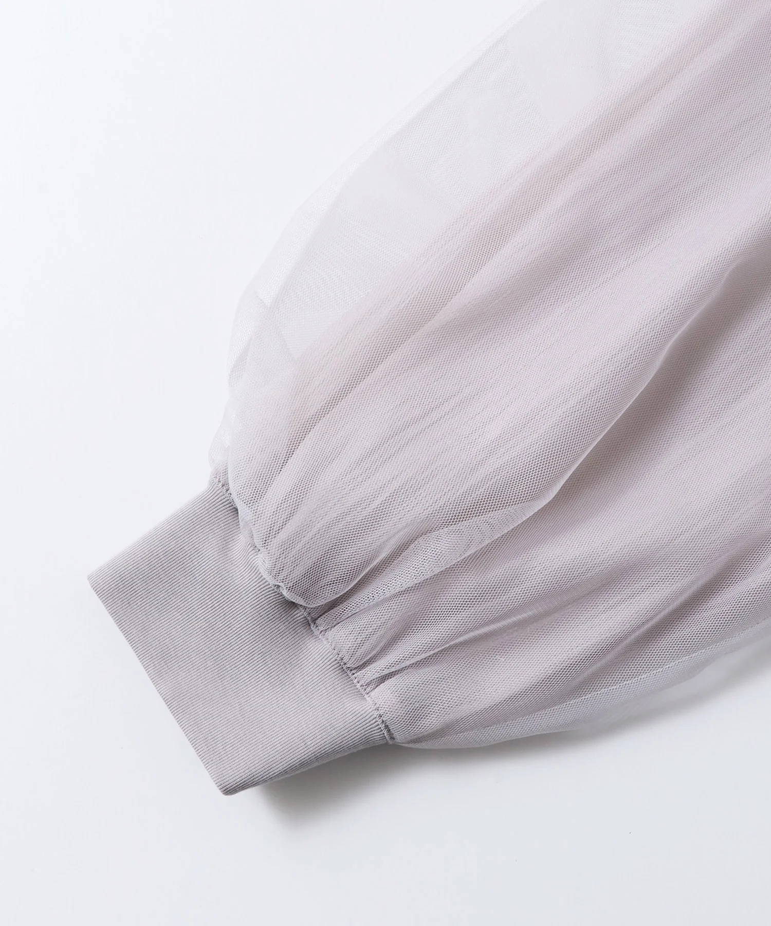 チュールシアー チェックブルゾン