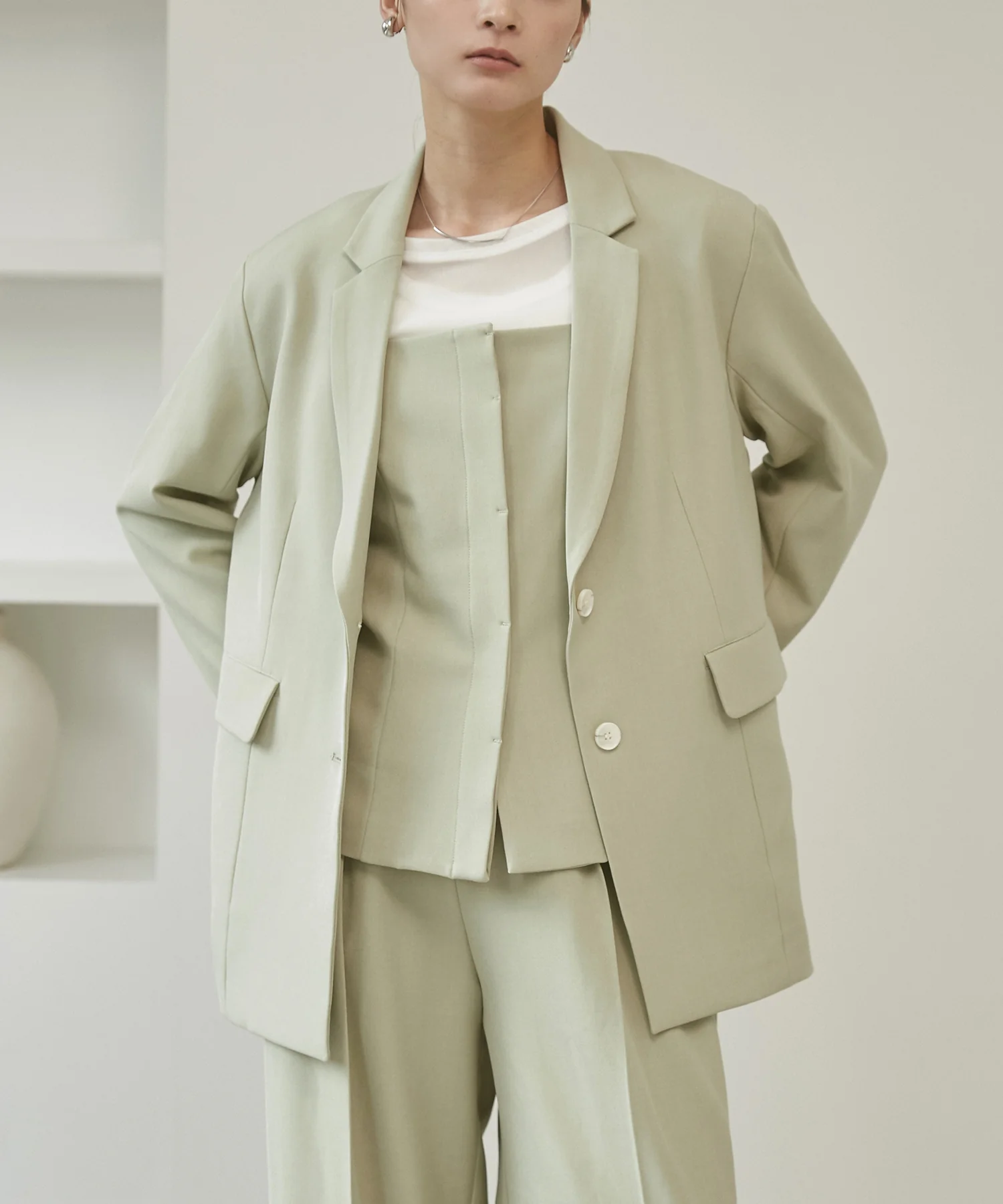 ストレッチポリツイル オーバージャケット