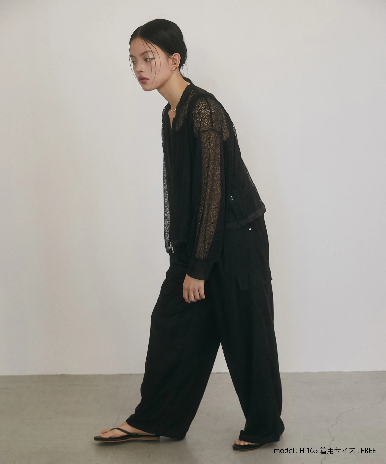 ダブルジップレースブルゾン