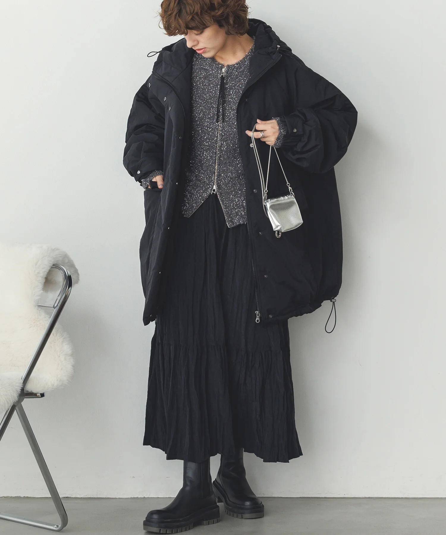 中綿ミディアム フードコート