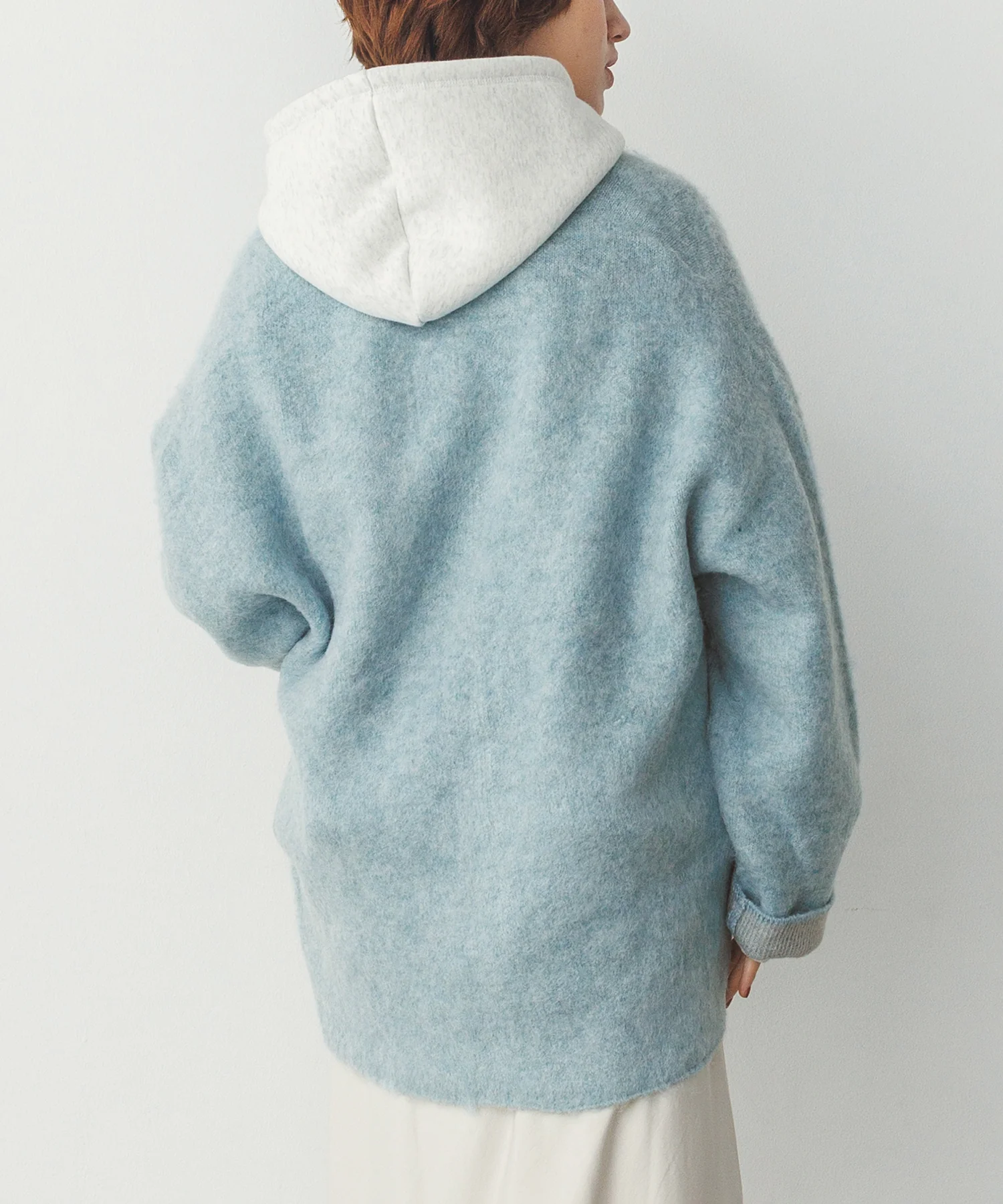 ダブルフェイス ニットコート