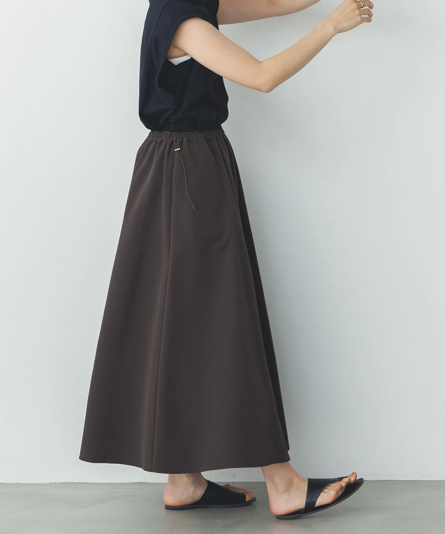 撥水 フレアスカート
