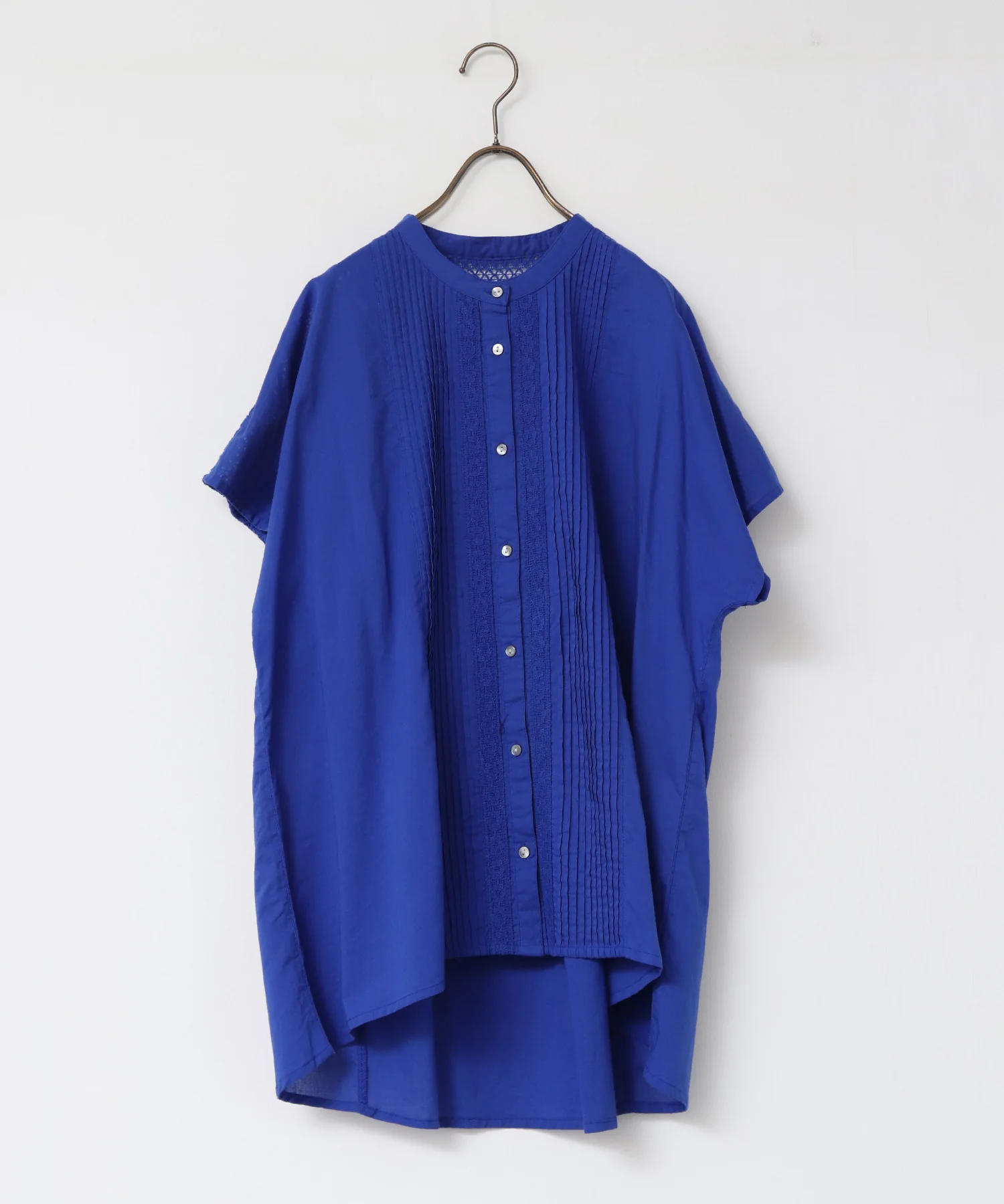 ピンタック レースシャツ