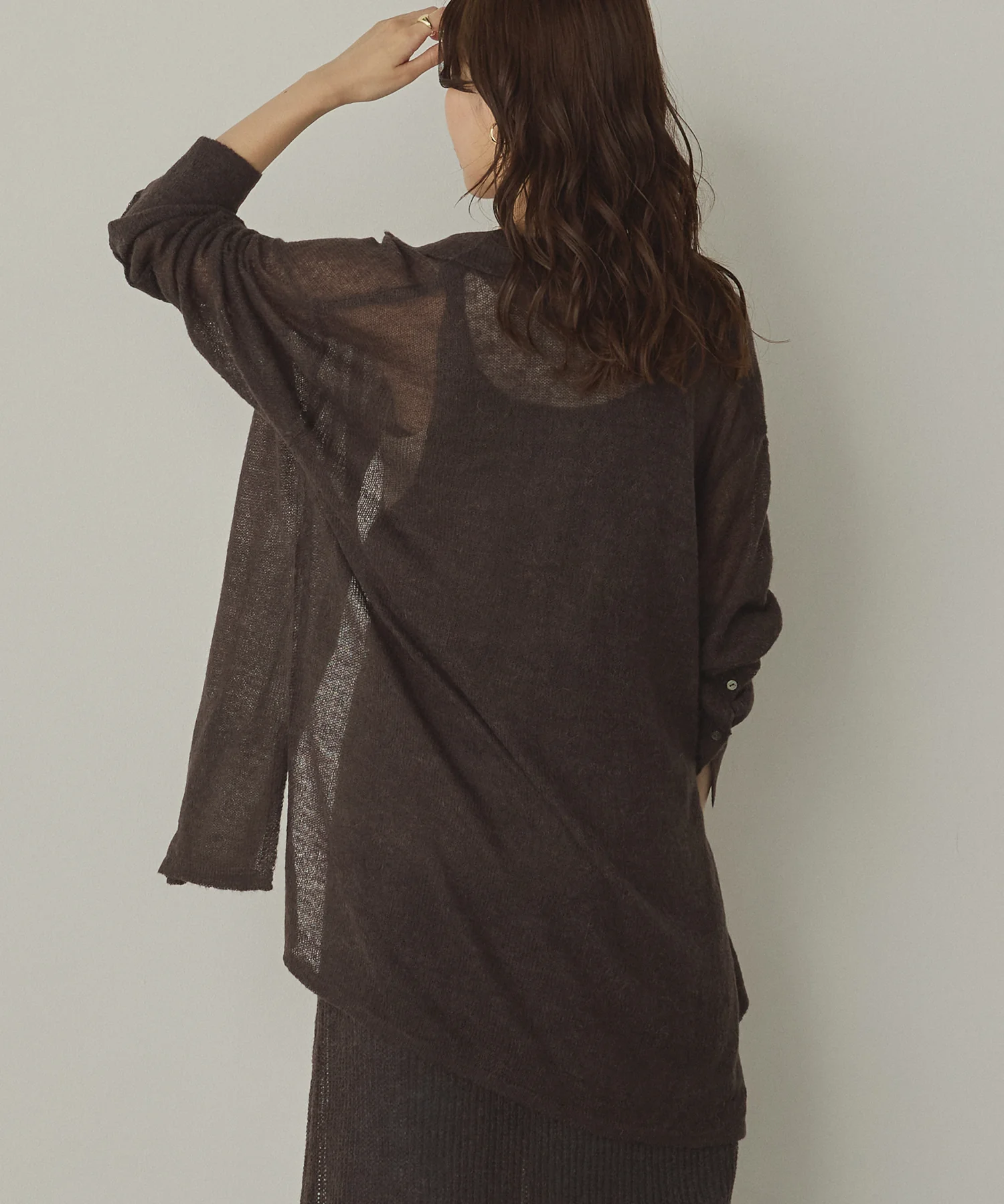 アルパカニット シアーシャツ