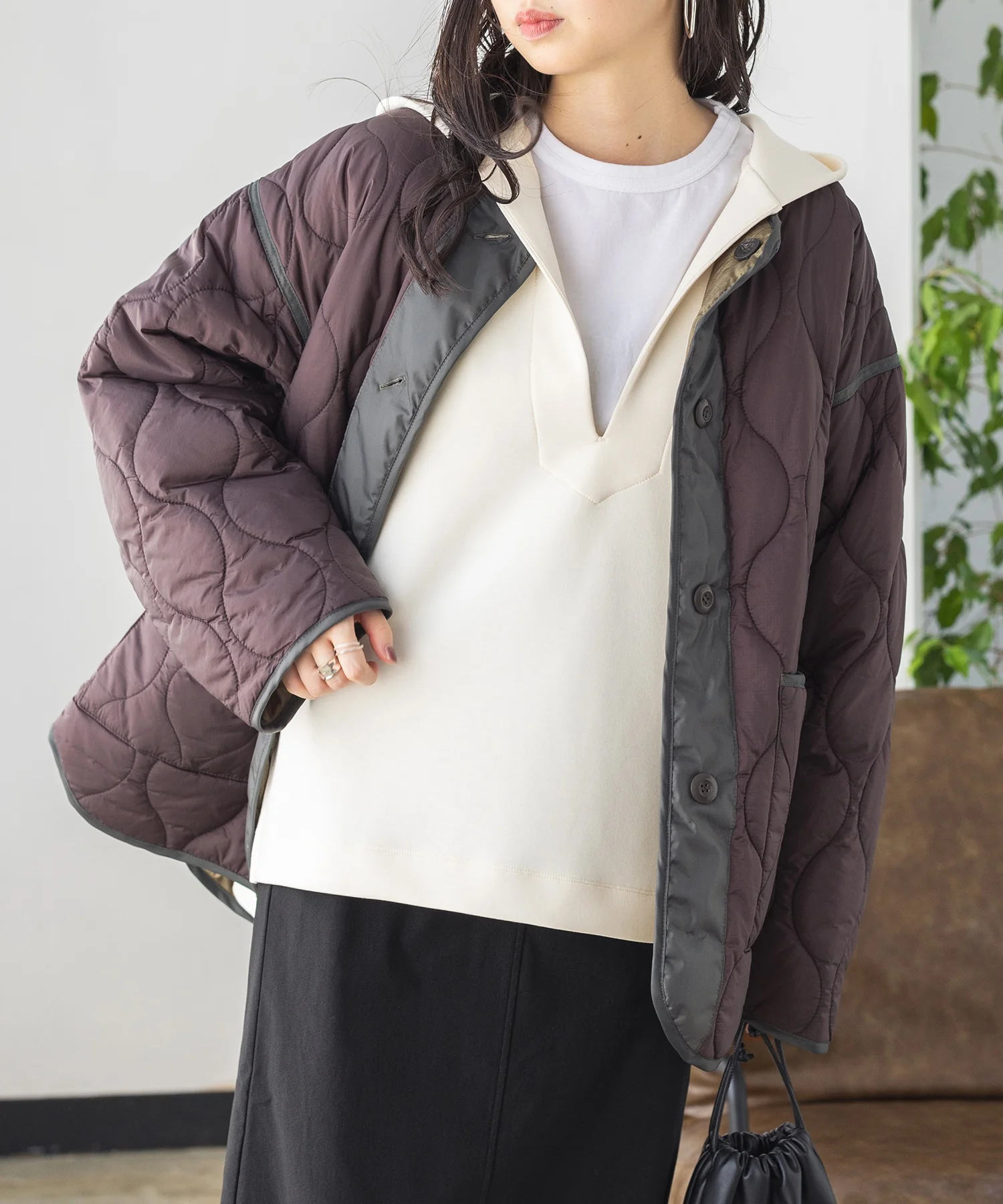 リップストップナイロンリバーシブルジャケット