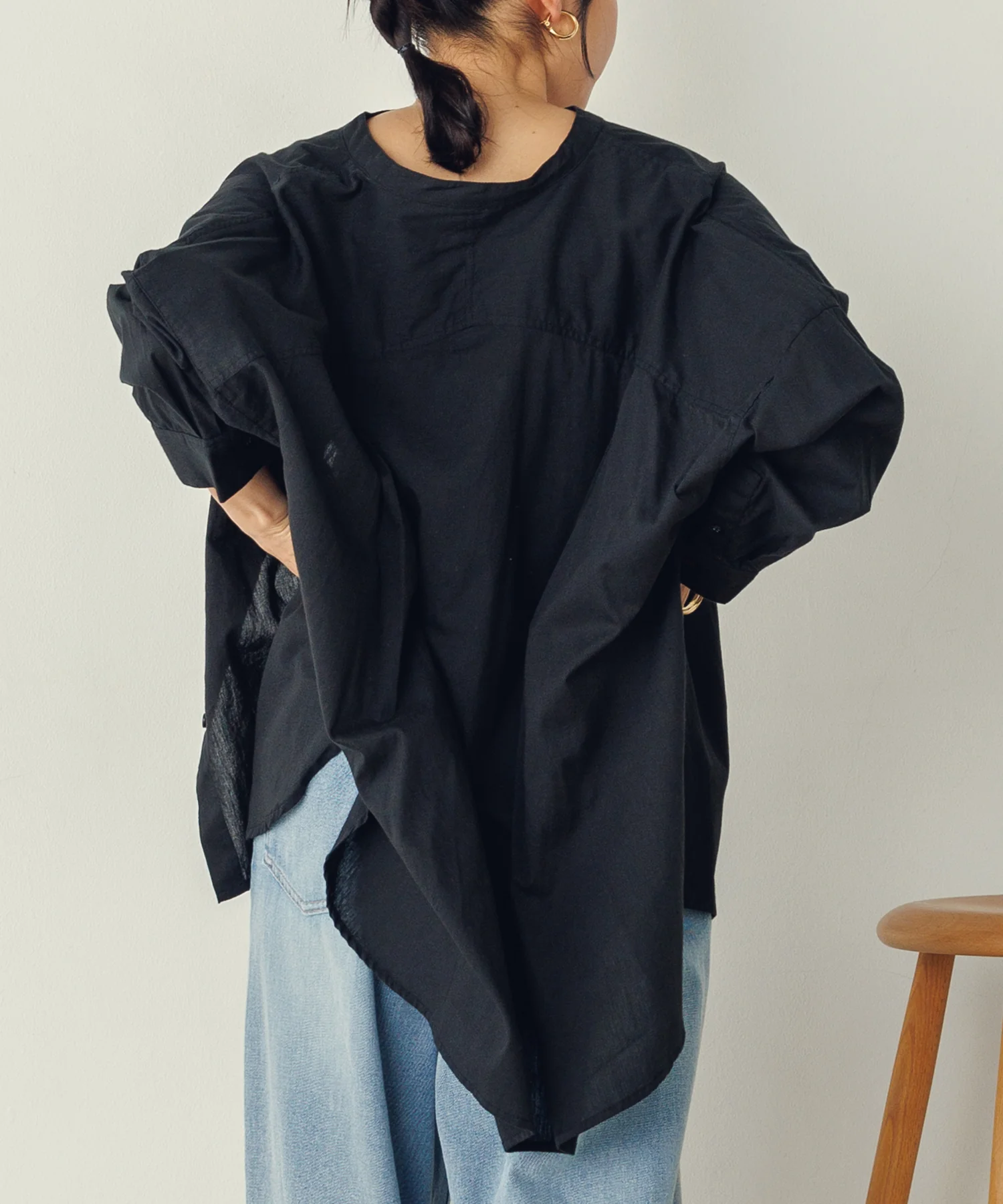 バンドカラーシャツ