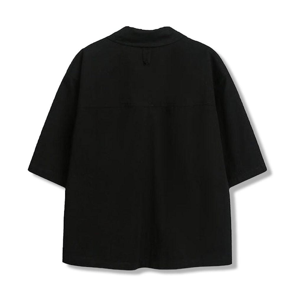 コットンオープンカラーシャツ　3色展開