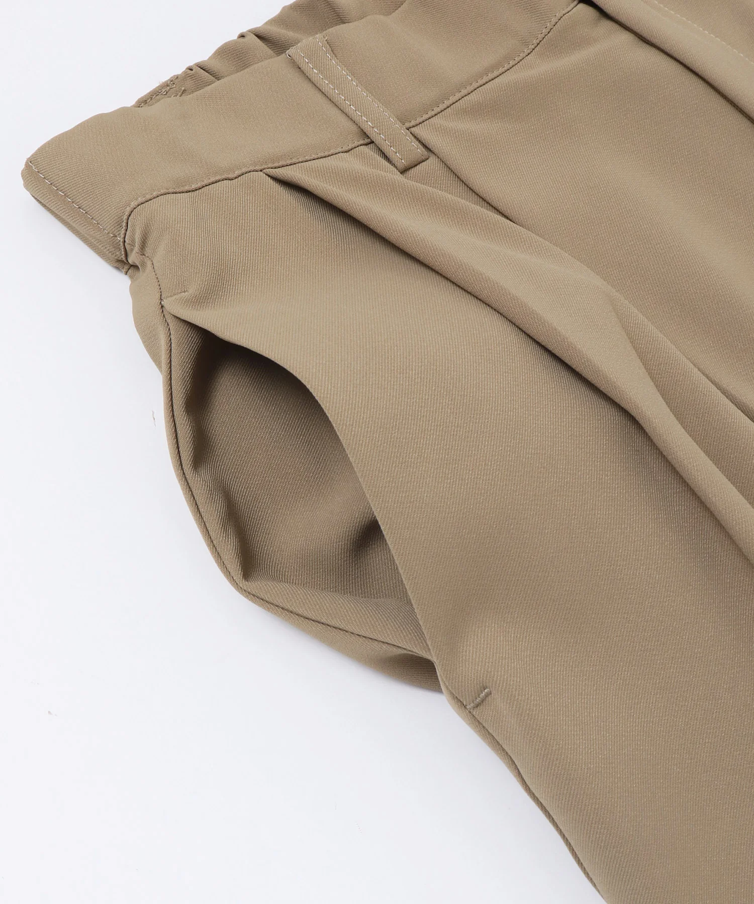 ポリツイル シアーワイドストレートパンツ