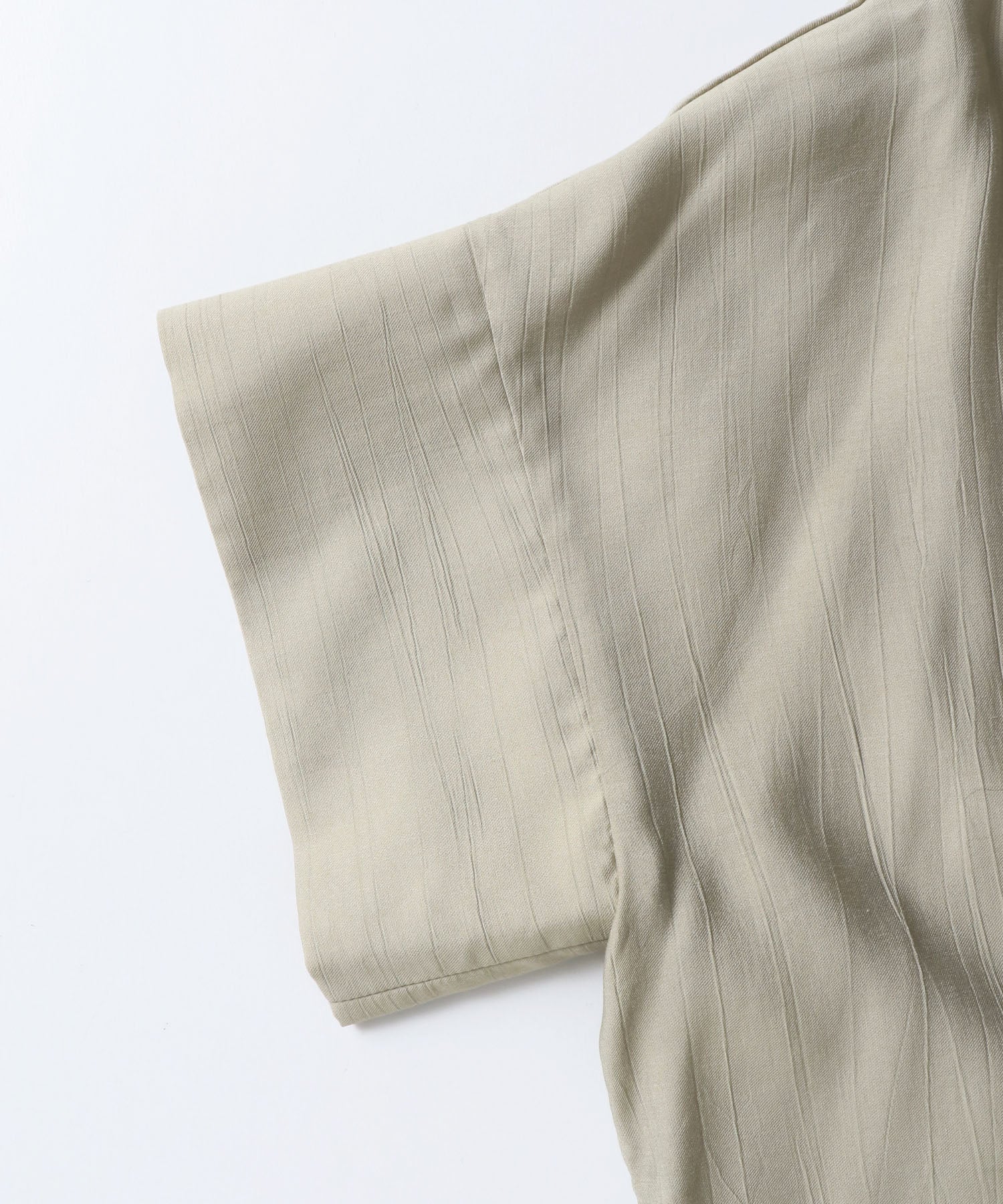 ワッシャーサテン シャツジャケット