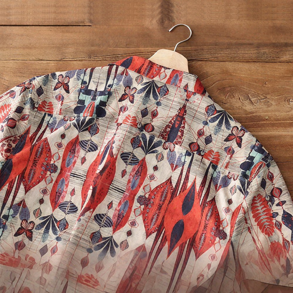 1950sレトロ風総柄アロハシャツ