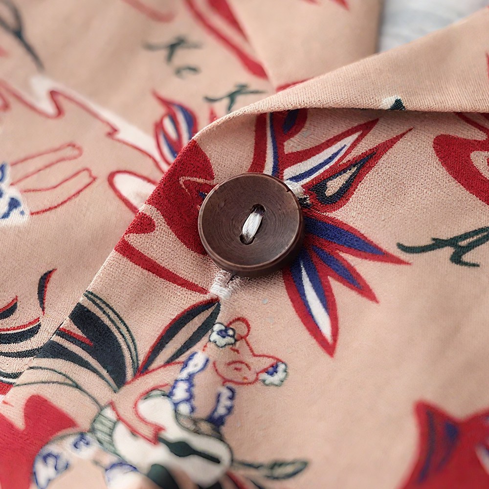 「ハワイの物語」コットンプリントシャツ