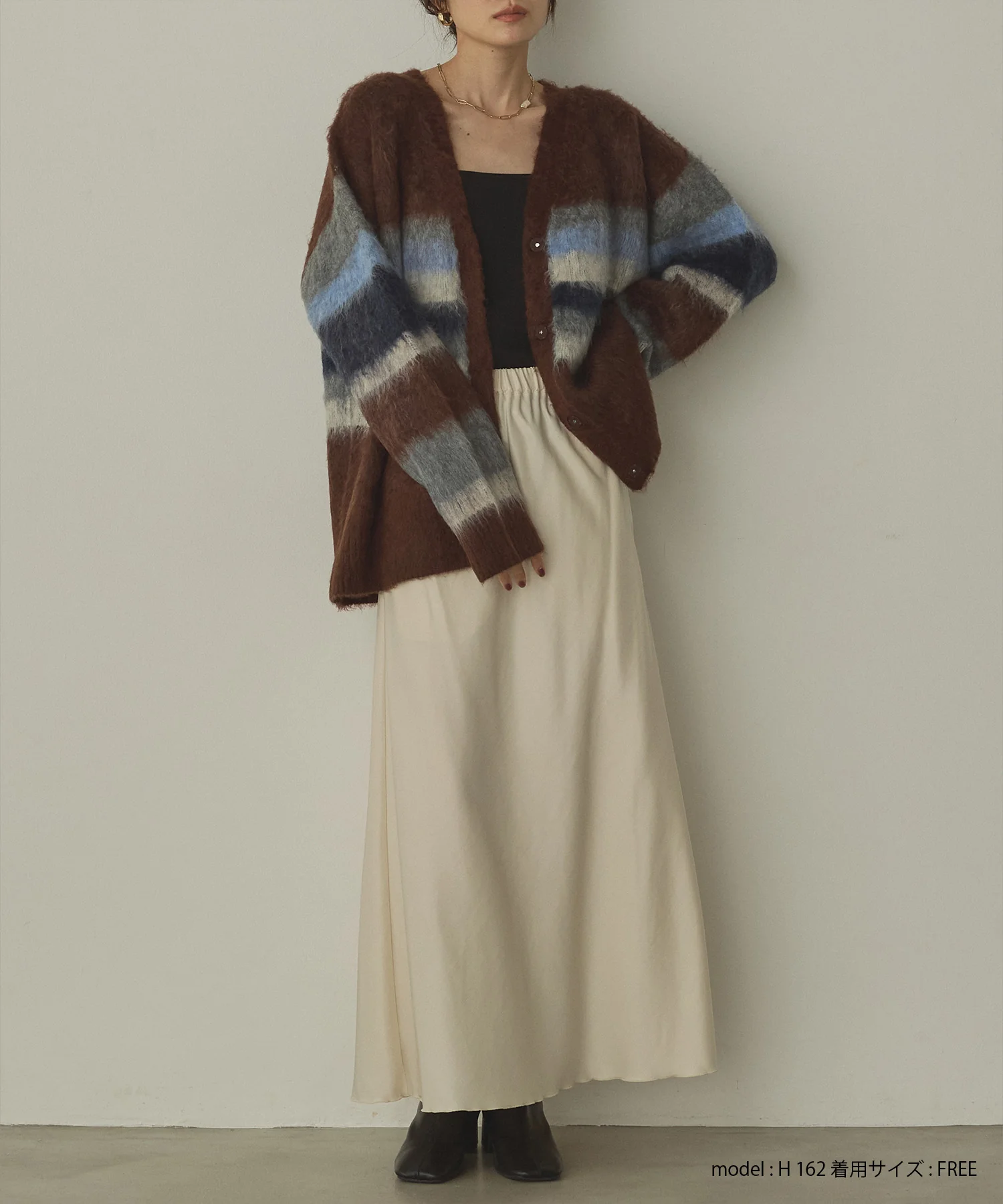 ビンテージサテン ナロースカート