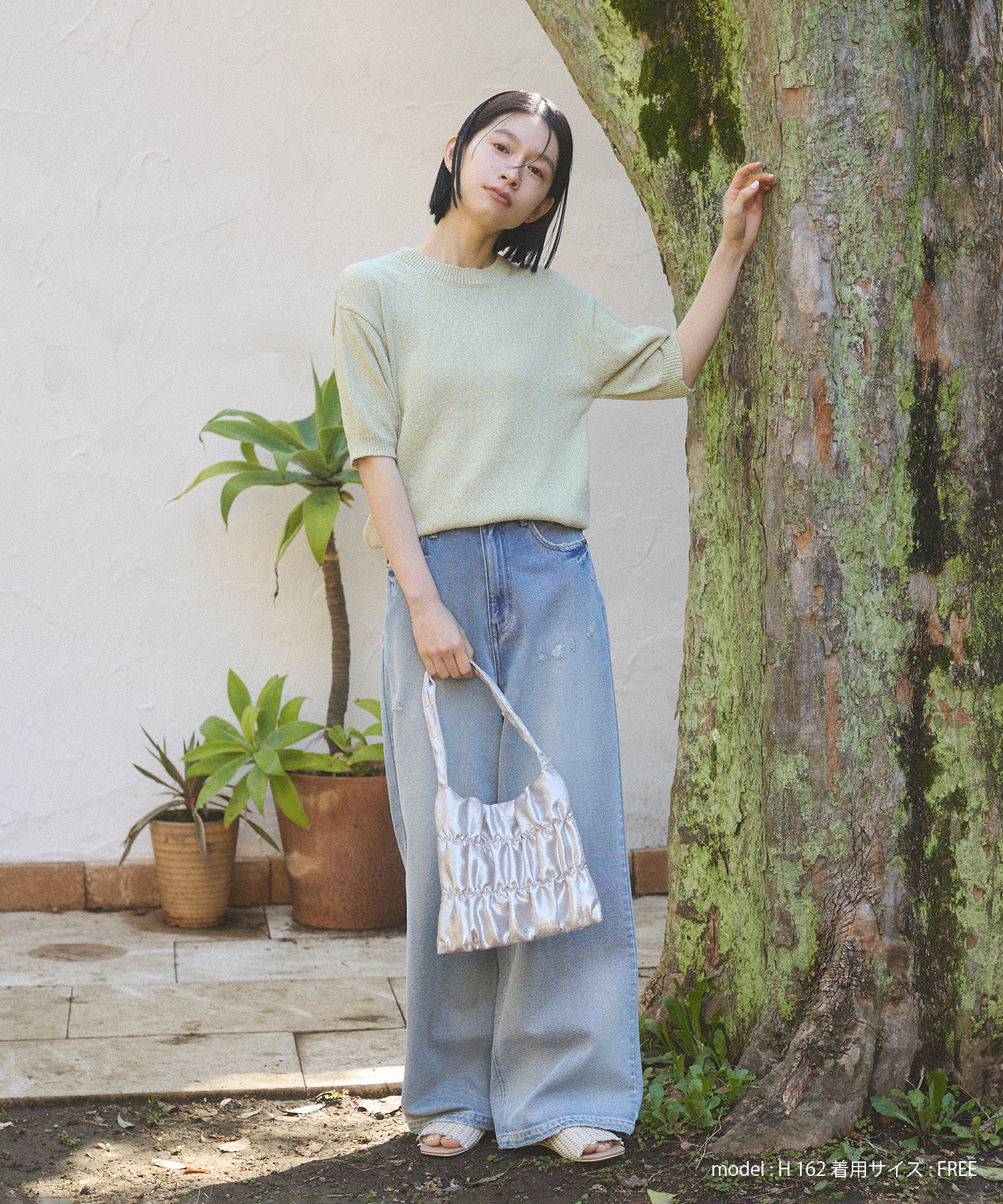 【別注】ハーフスリーブ サマーニット