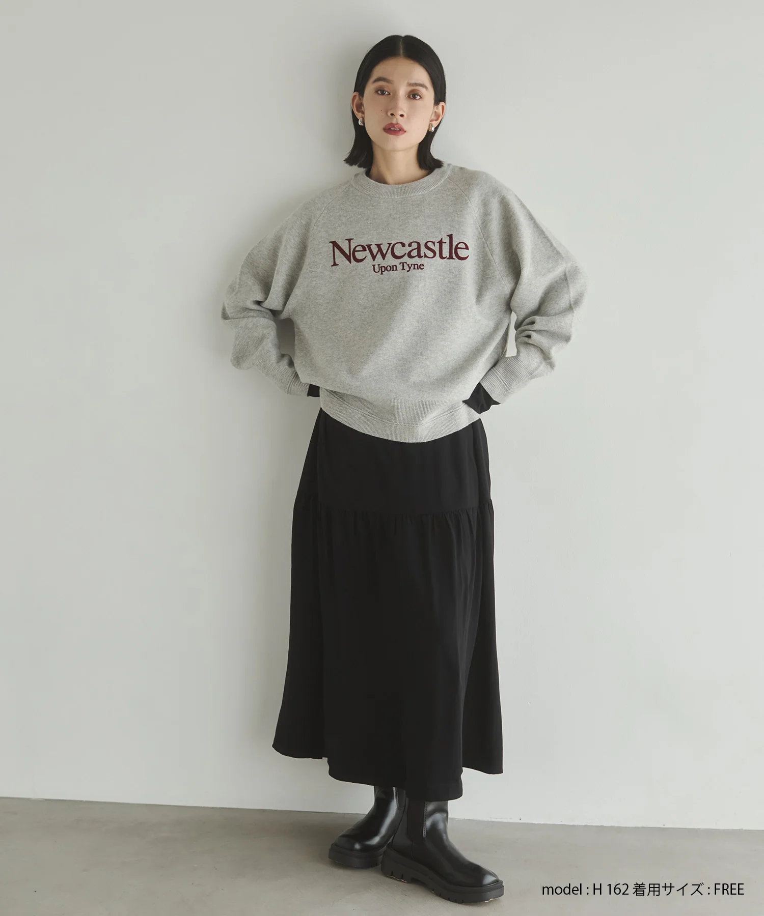 【WEB限定/別注】【新色追加】スウェットライクロゴニット