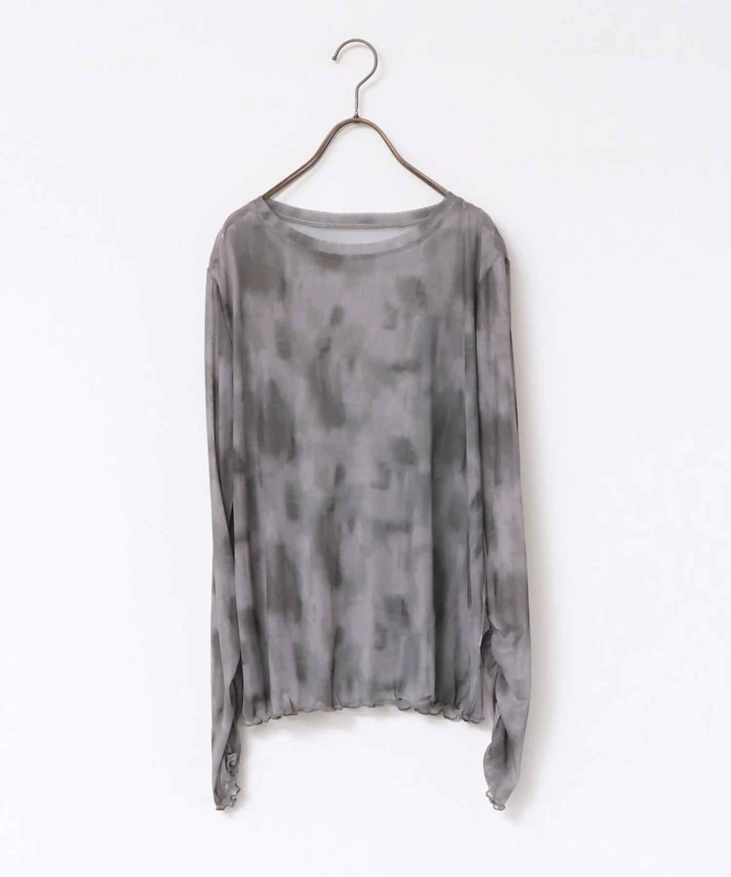 ニュアンス柄シアートップス