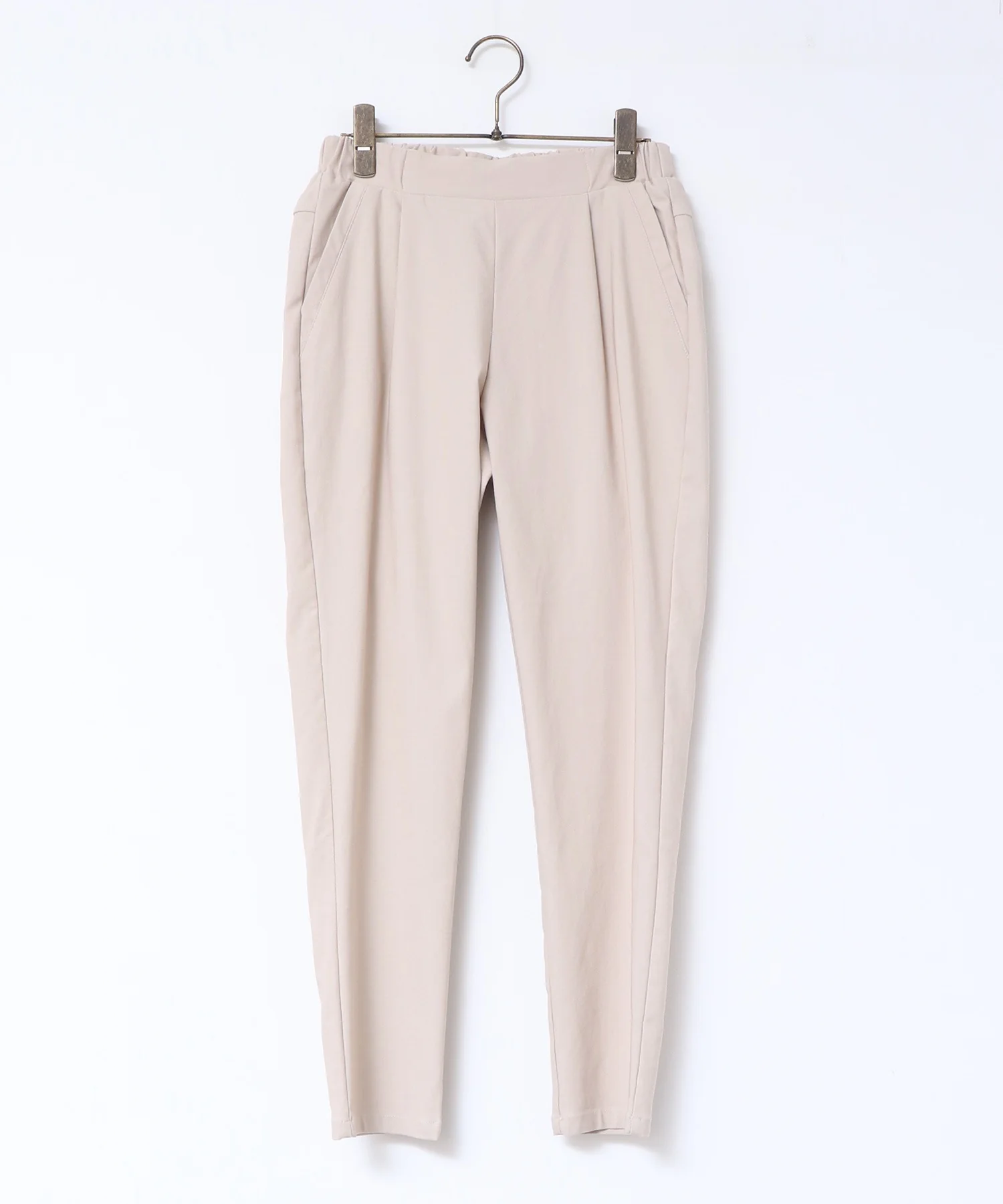 無地 バリらくテーパードパンツ S Mサイズ