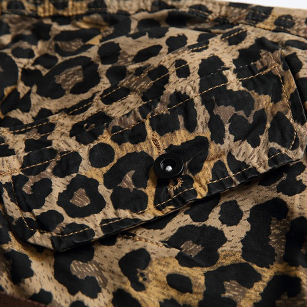 レオパード柄ワイドカーゴパンツ