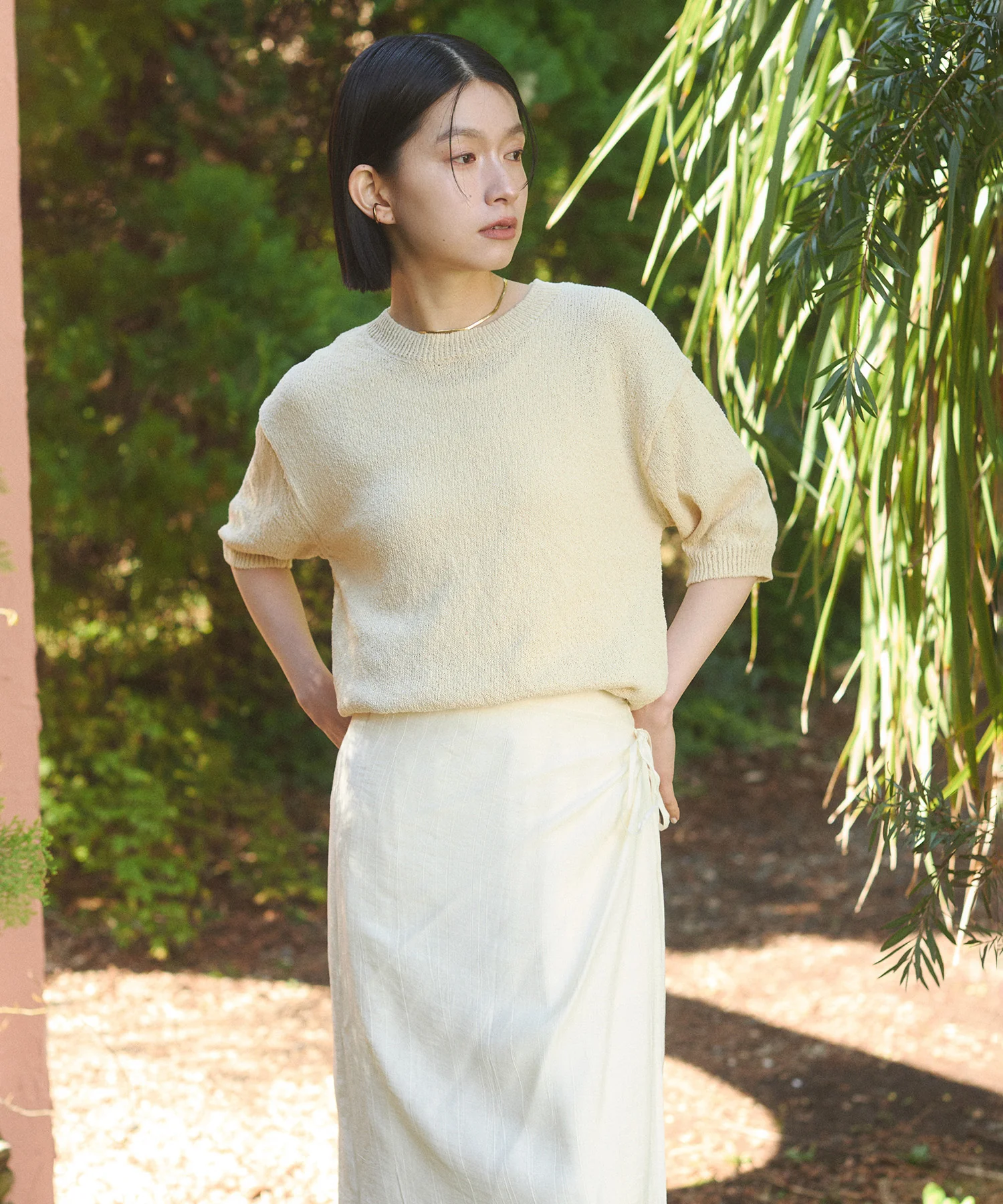 【別注】ハーフスリーブ サマーニット