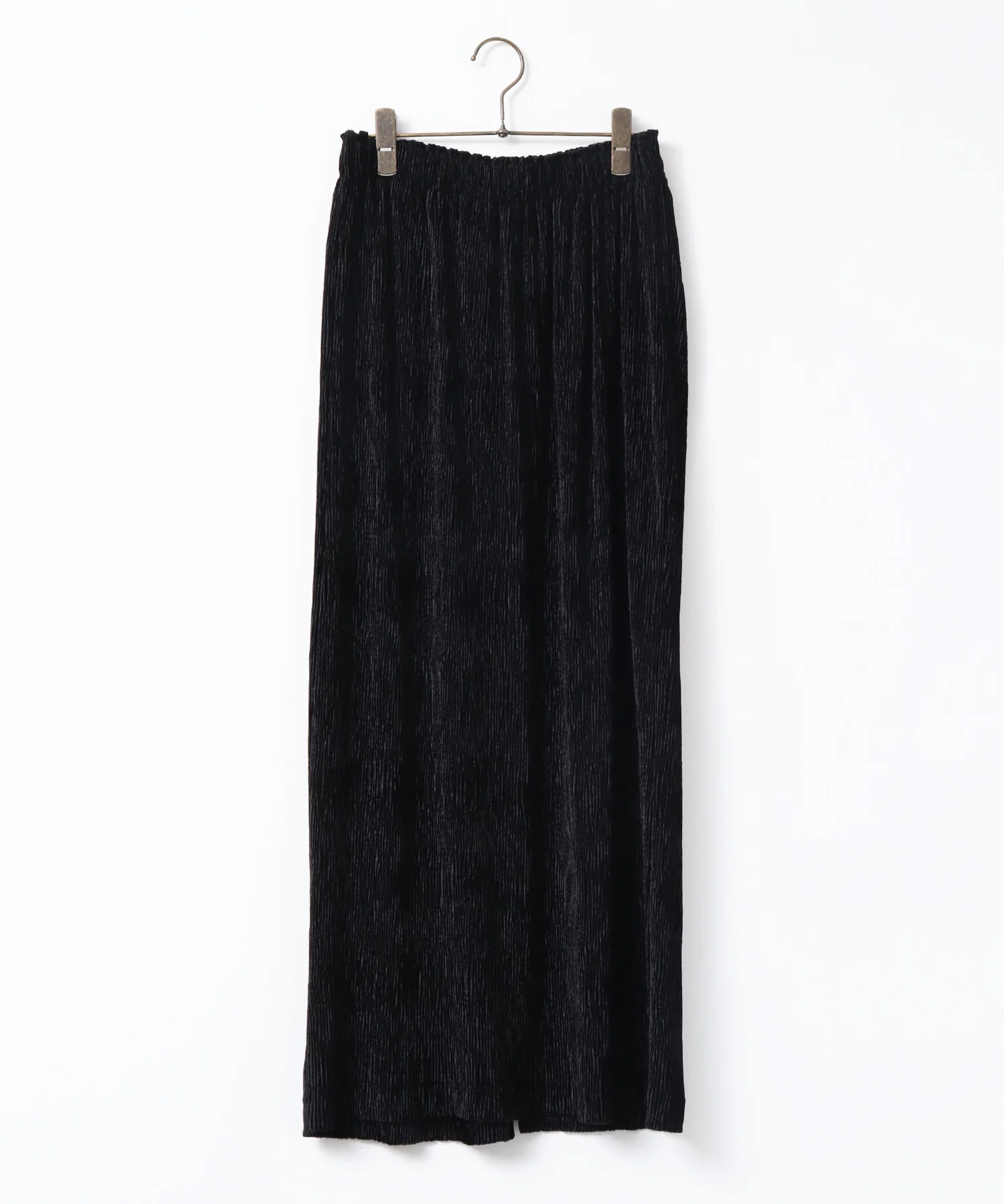 ベロアプリーツタイトスカート