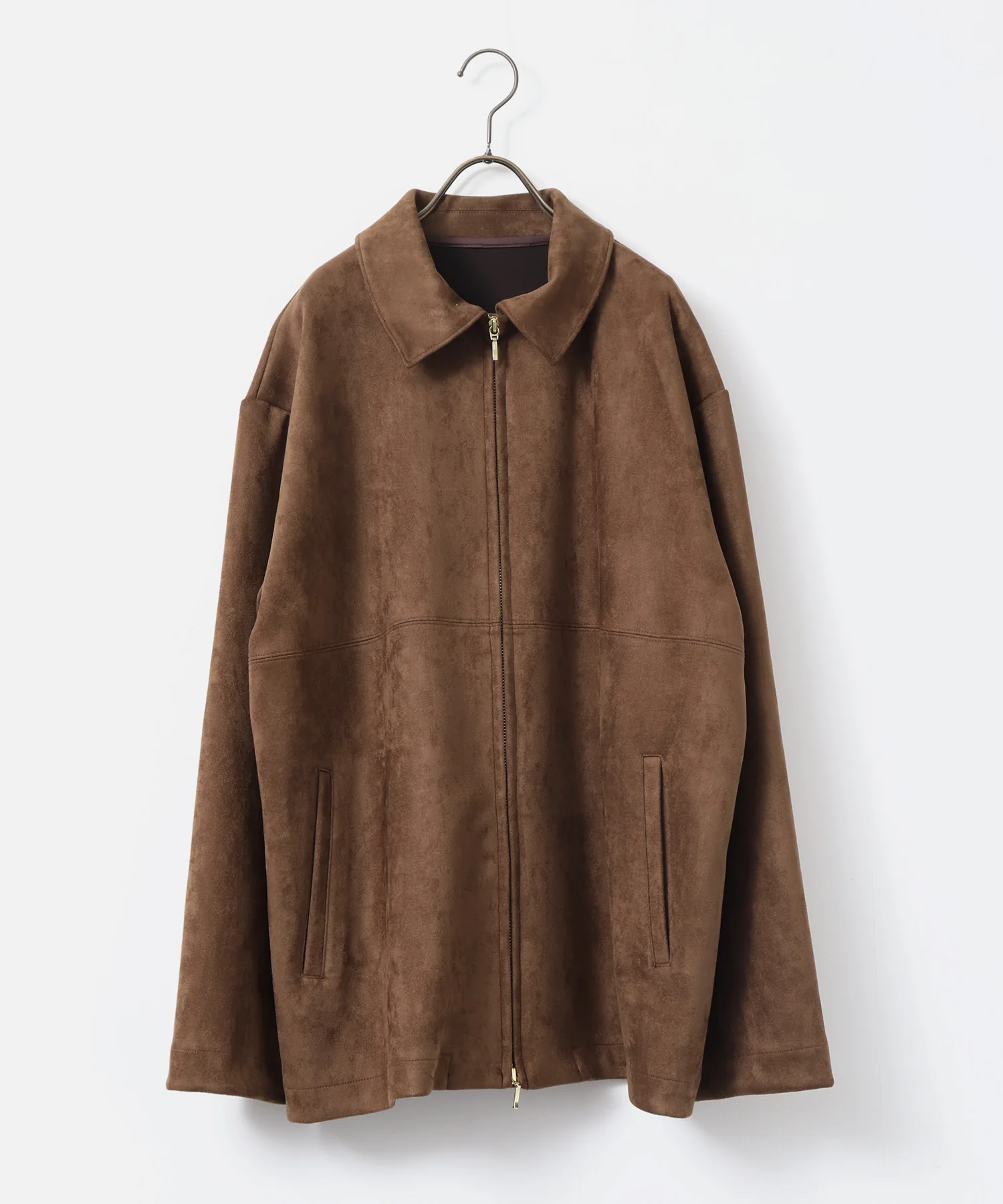 フェイクスウェード Wジップオーバーブルゾン